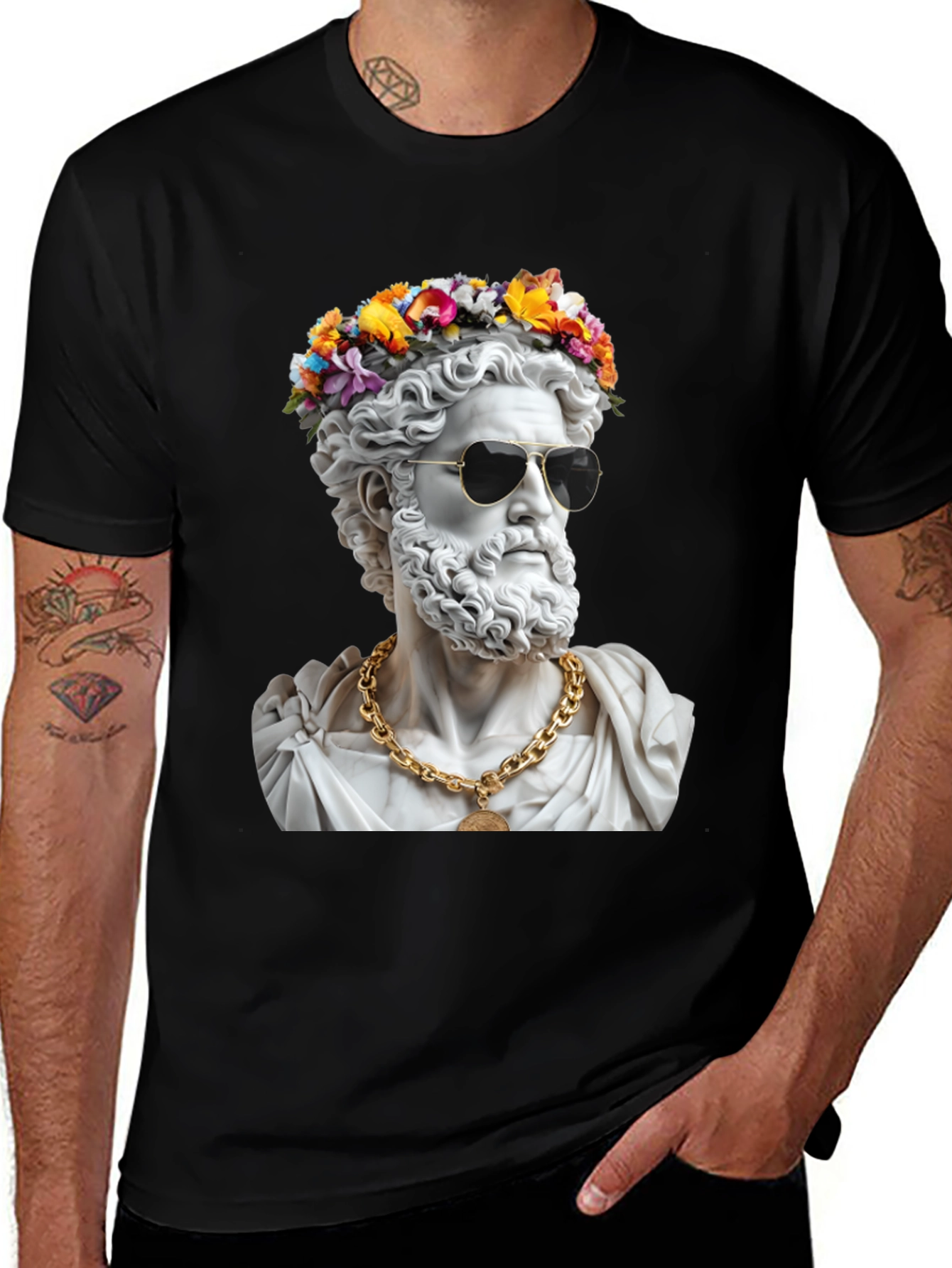 Variant 24 of Cool Statue Graphic Tee