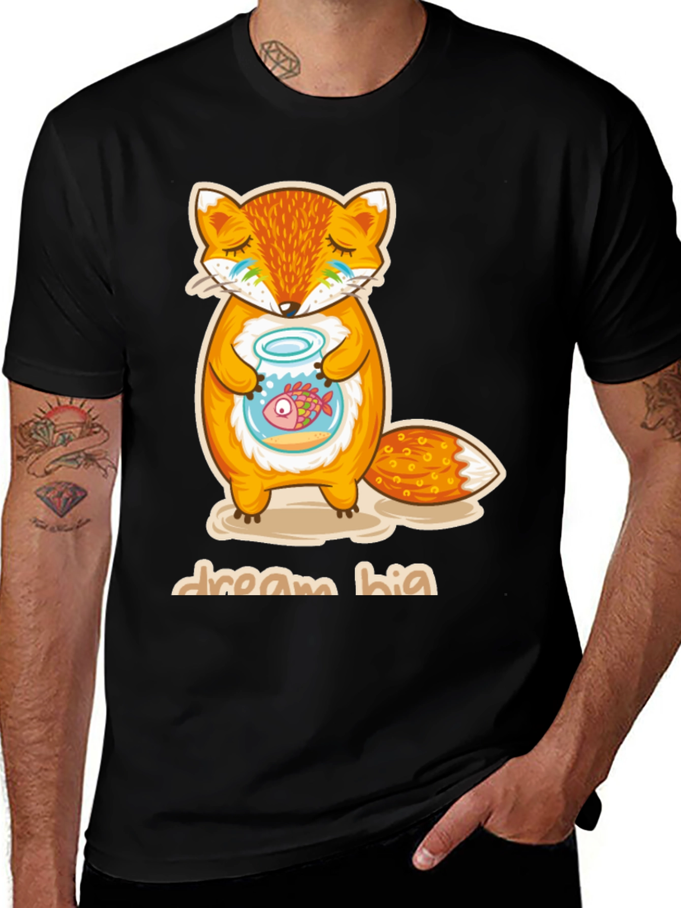 Variant 2 of Dream Big Fox T-Shirt - Unisex Graphic Tee