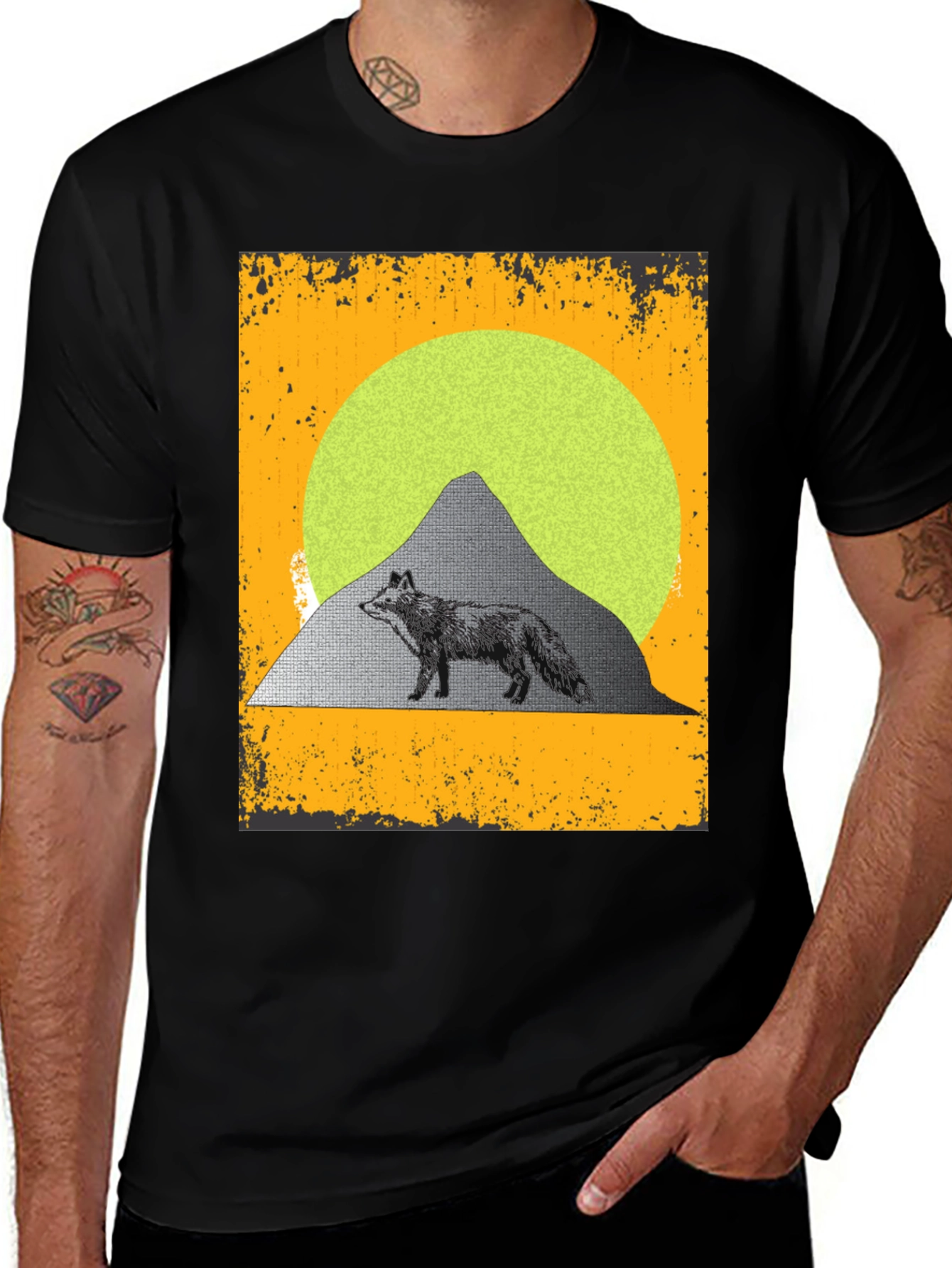 Variant 12 of Retro Fox Graphic Tee