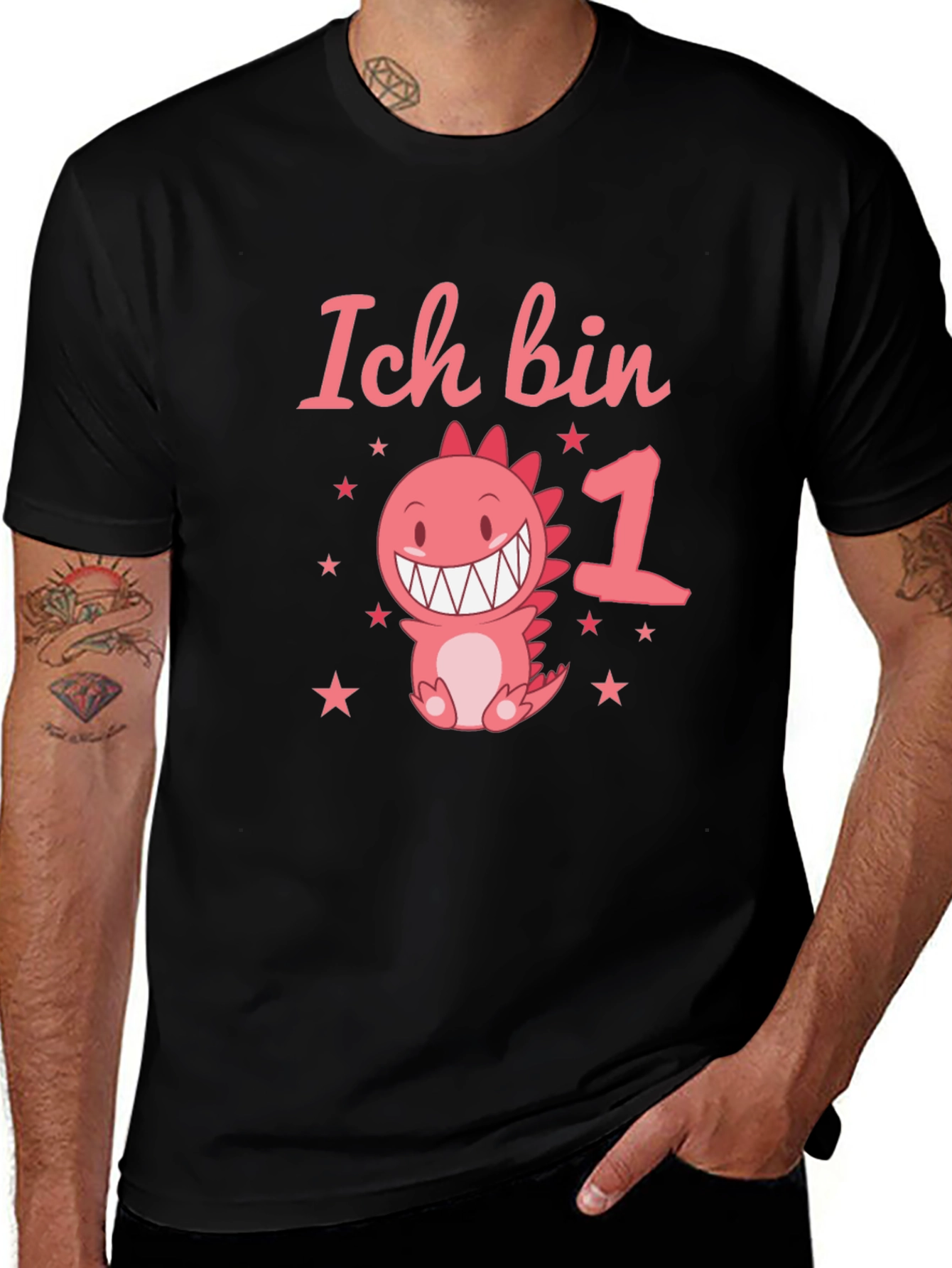 Variant 21 of Ich Bin 1st Birthday Dinosaur T-Shirt