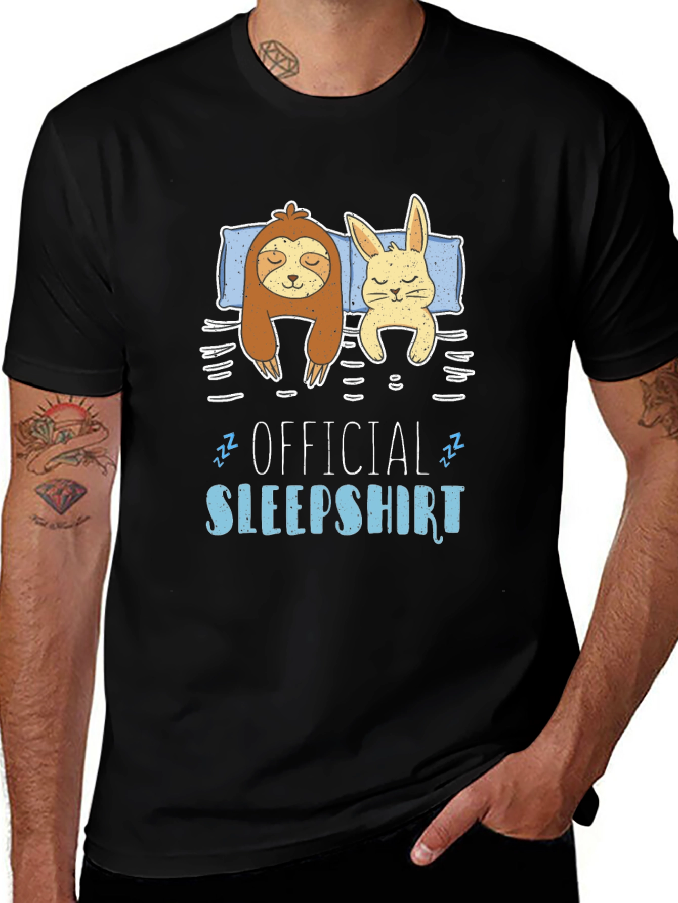 Variant 5 of Official Sleepshirt Sloth Bunny T-Shirt