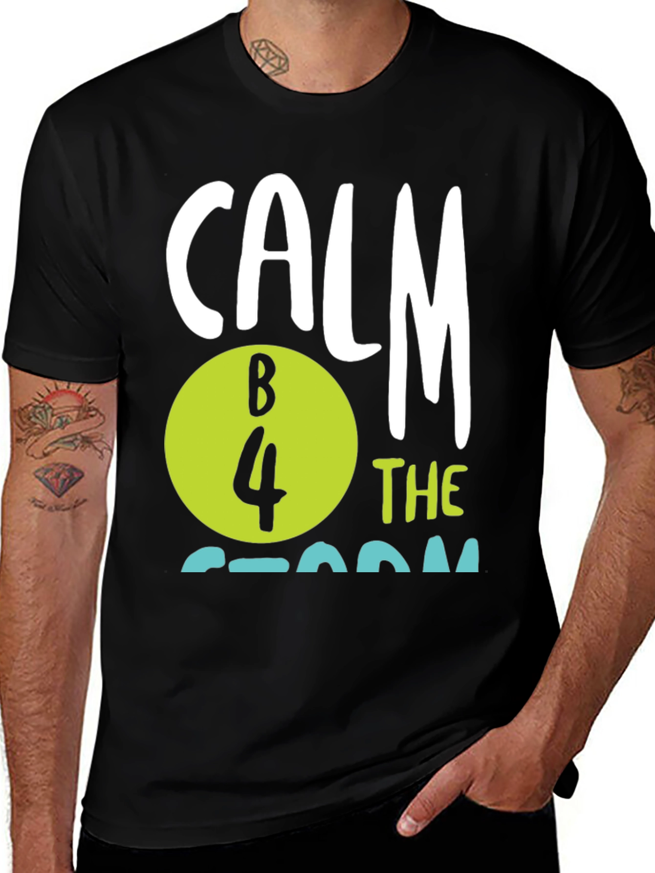 Variant 16 of Calm B 4 the Storm Black T-Shirt