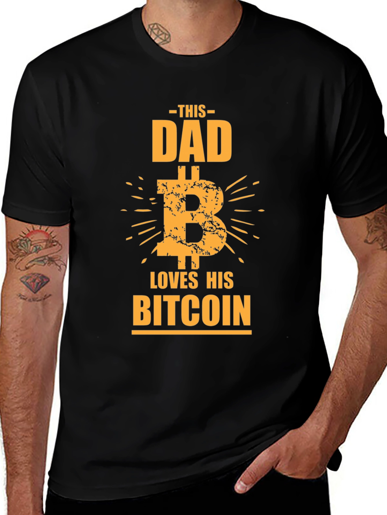 Bitcoin Dad Tee - Crypto Lover Shirt