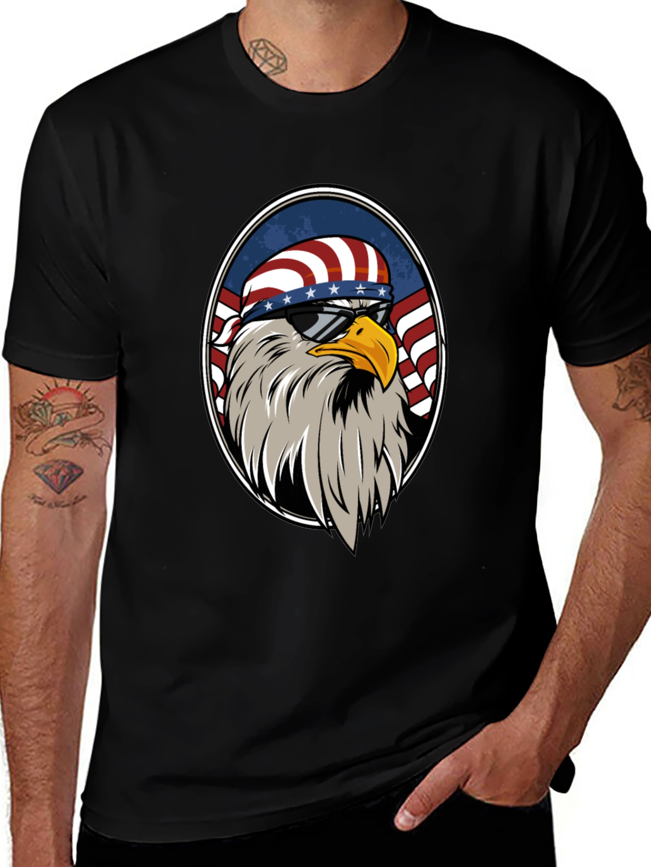 Variant 26 of Patriotic Eagle T-Shirt - American Pride