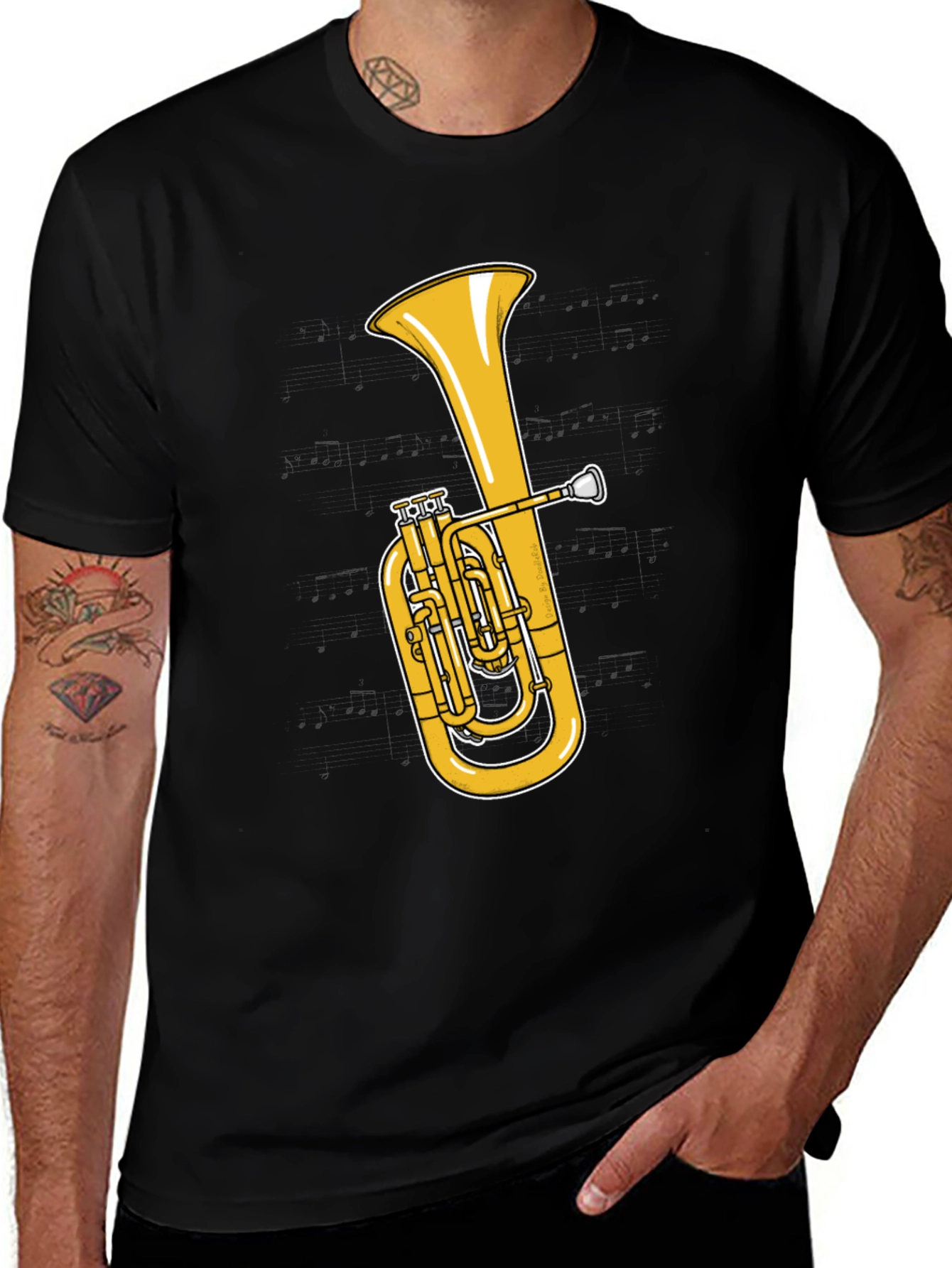 Euphonium T-Shirt: Brass Instrument Graphic Tee