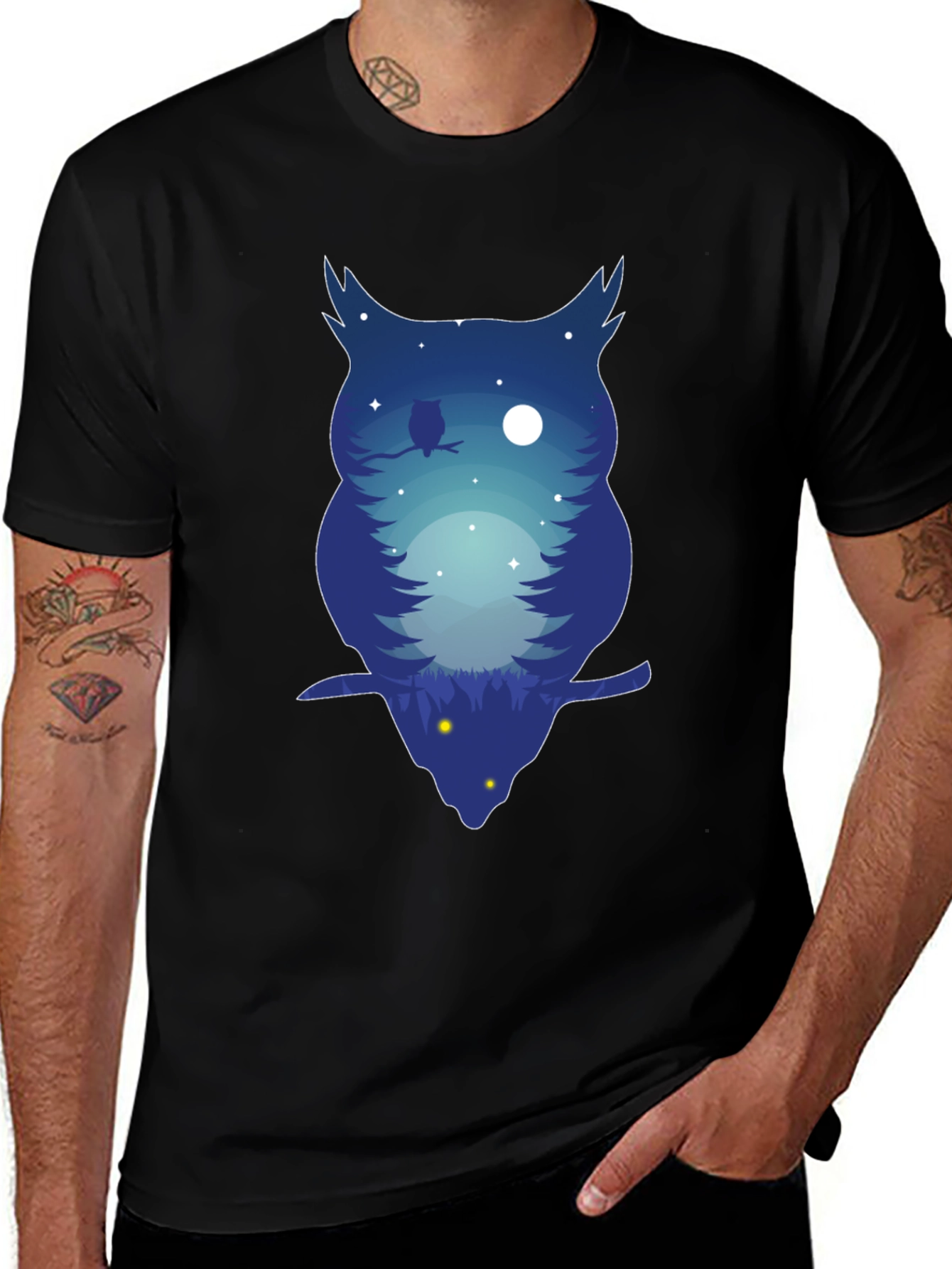 Variant 7 of Night Owl Silhouette Graphic Tee