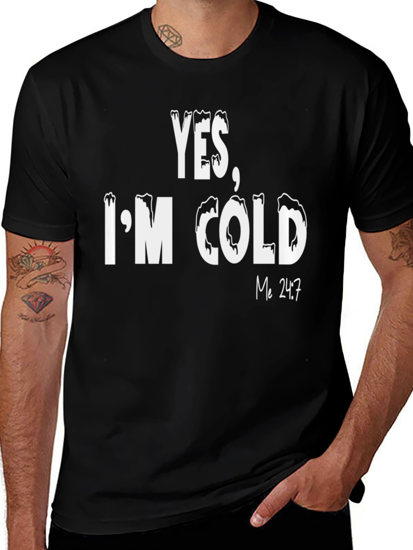 Variant 26 of Yes, I'm Cold T-Shirt - Funny Statement Tee
