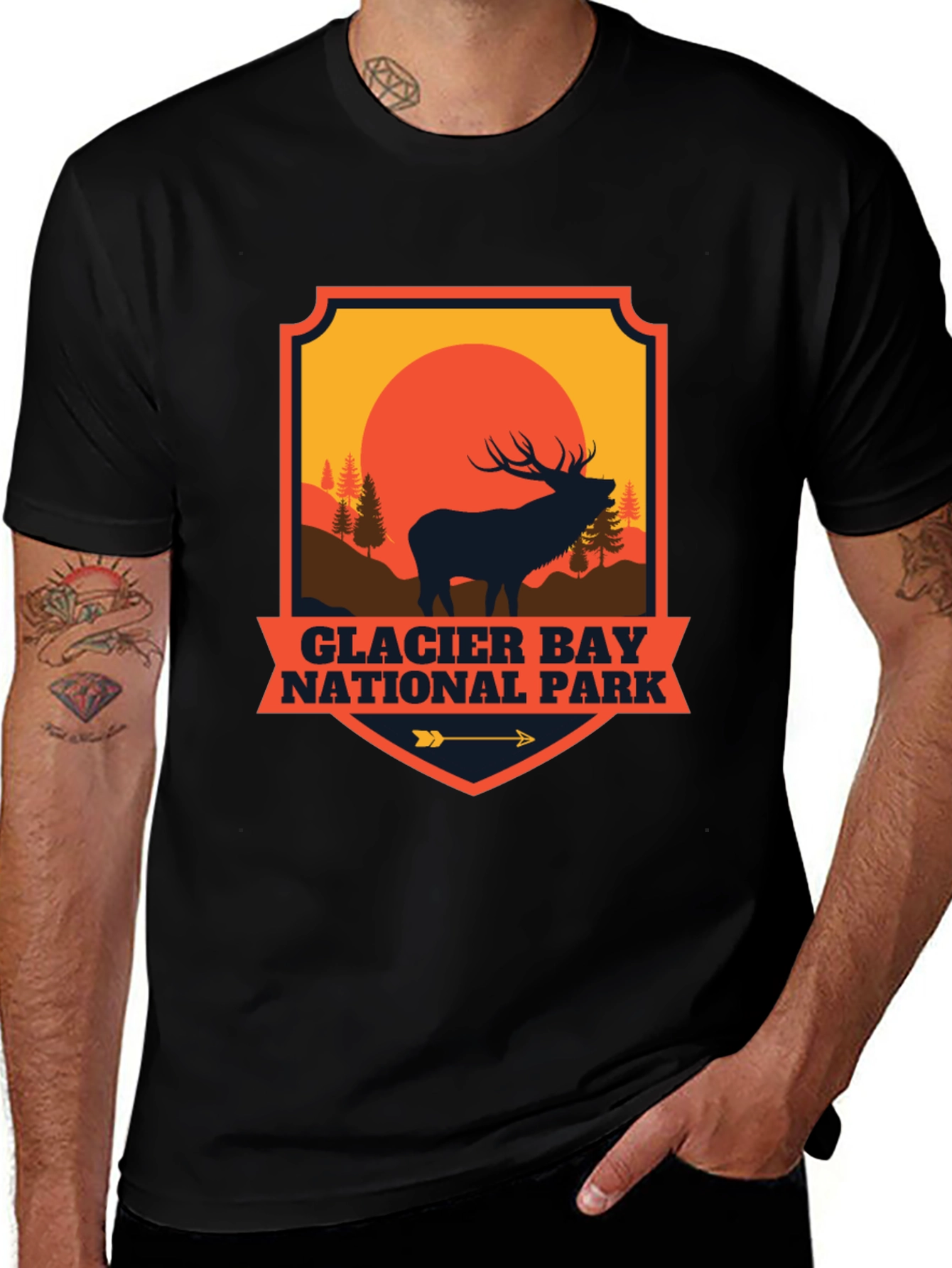 Glacier Bay National Park Elk Graphic Tee