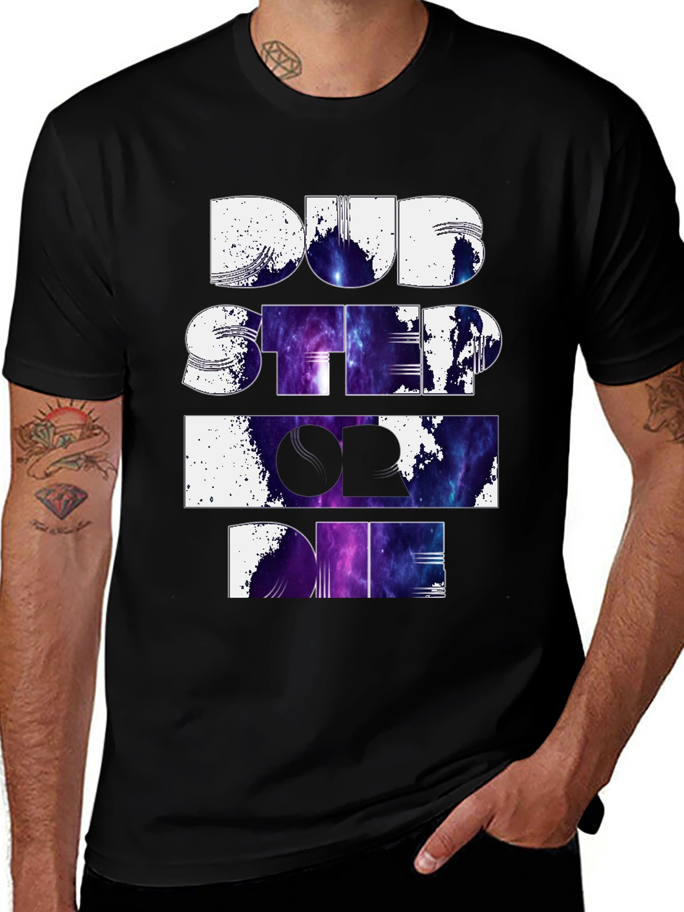 Variant 21 of Dubstep Die Black Graphic Tee