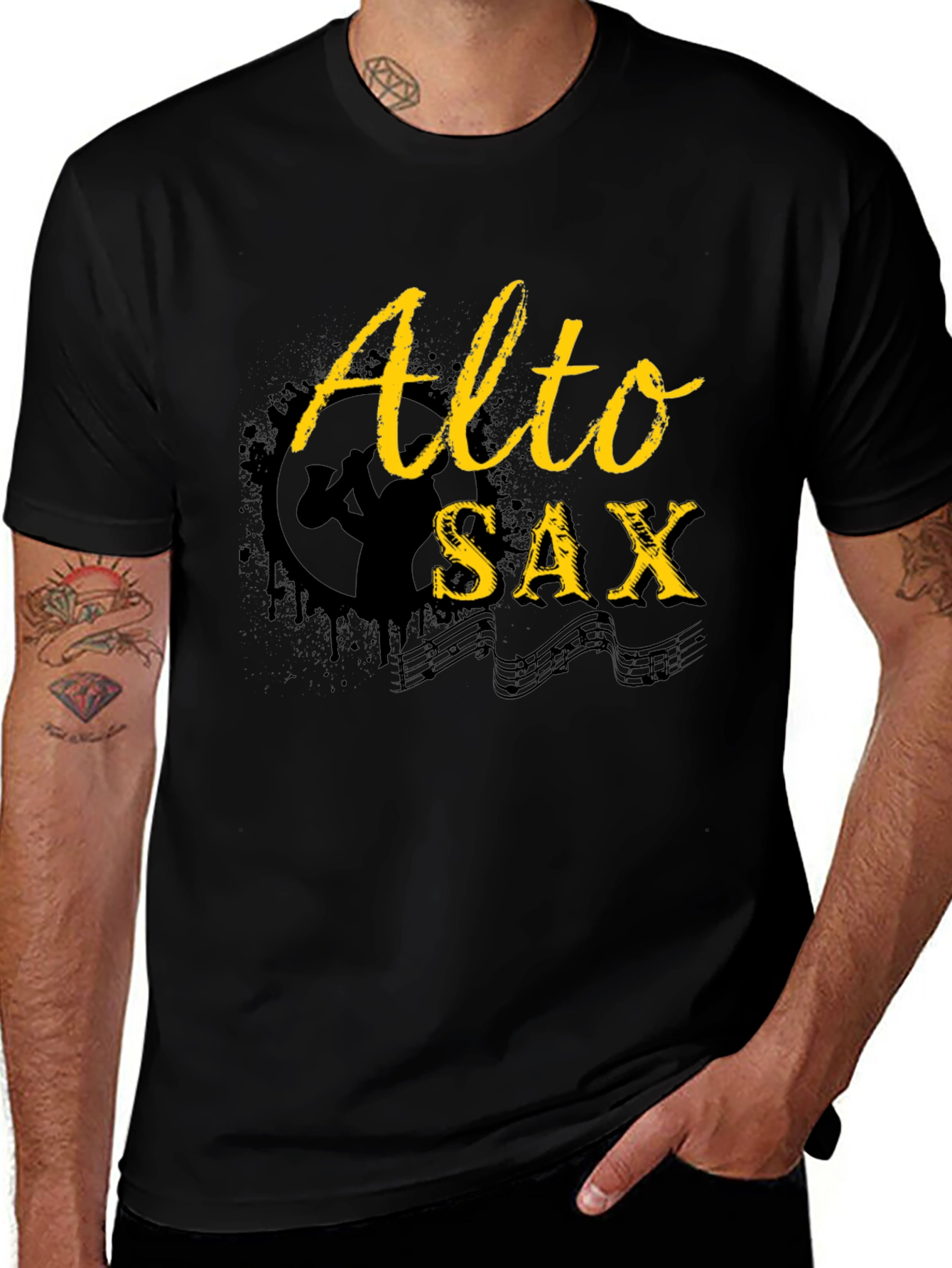 Variant 7 of Alto Sax T-Shirt - Musician Apparel