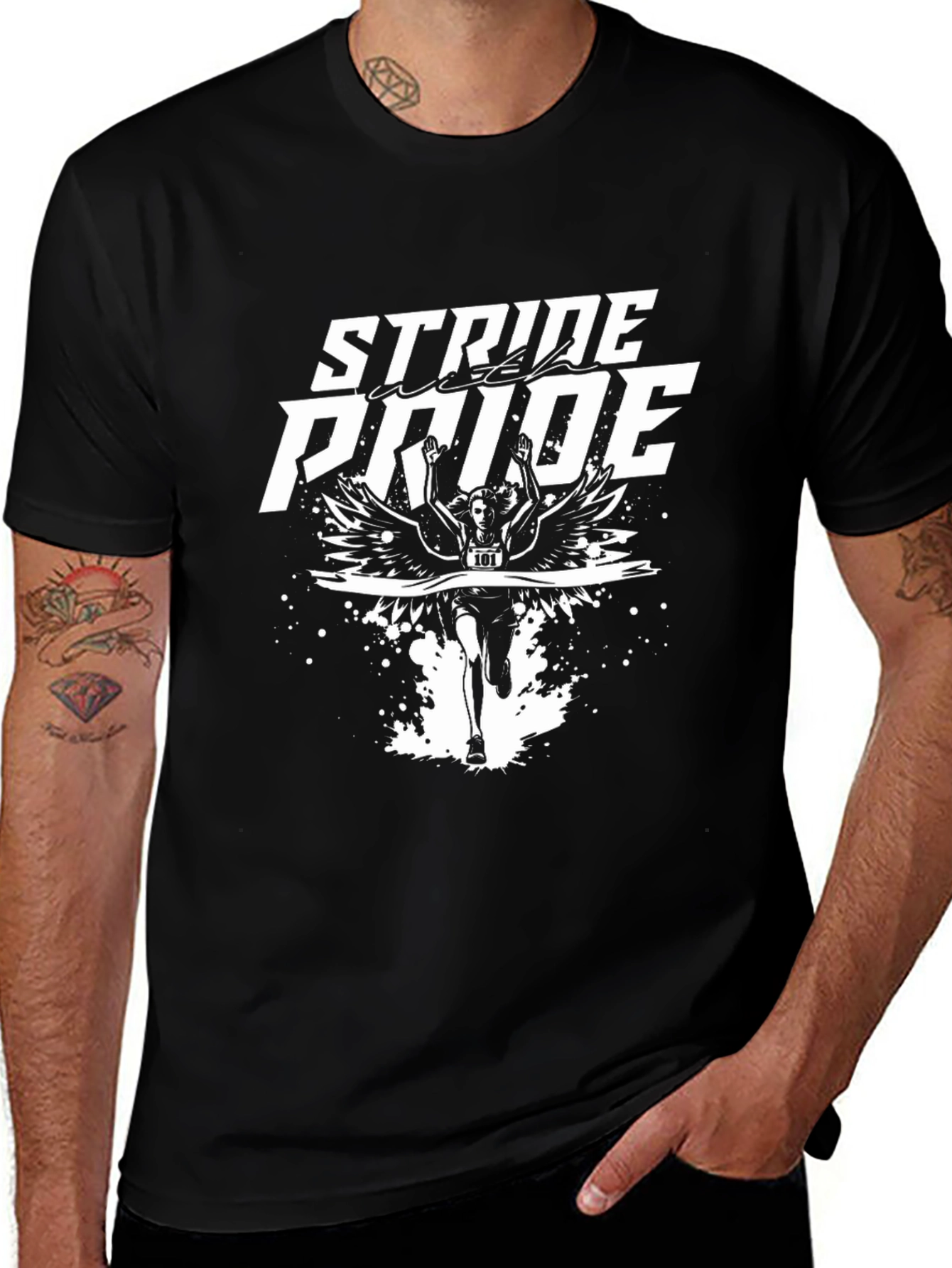 Stride With Pride Graphic Tee - Running Unisex