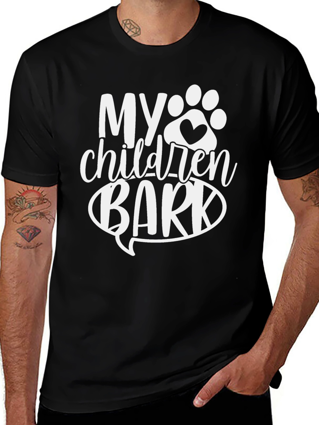 Variant 2 of My Children Bark T-Shirt - Dog Lover Tee