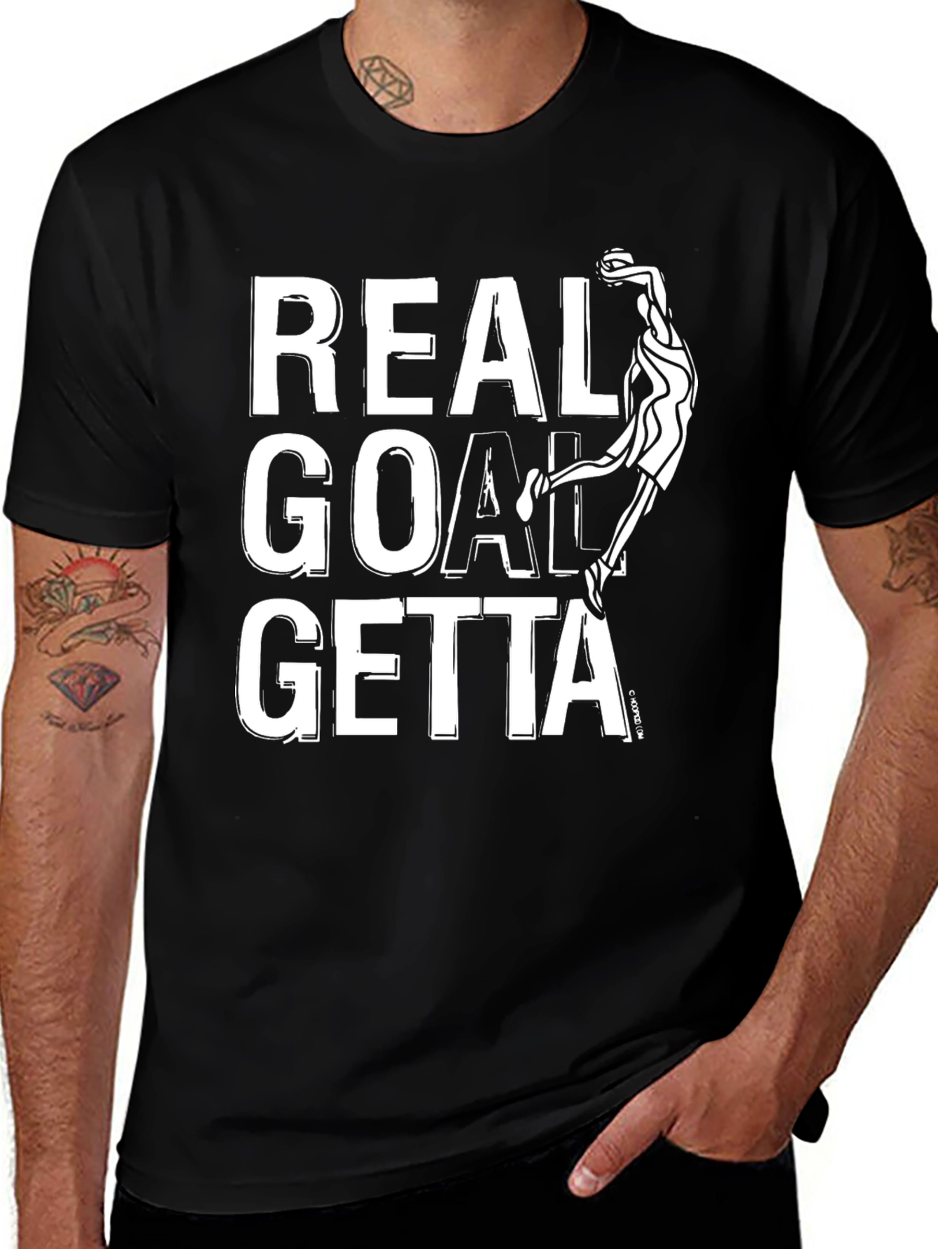 Variant 26 of Real Goal Getta Graphic Tee - Black