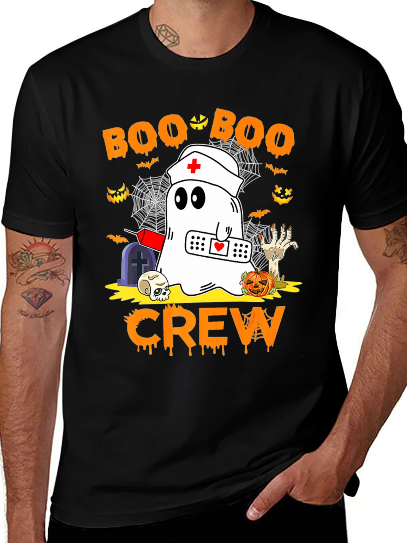 Boo Boo Crew Halloween Graphic Tee