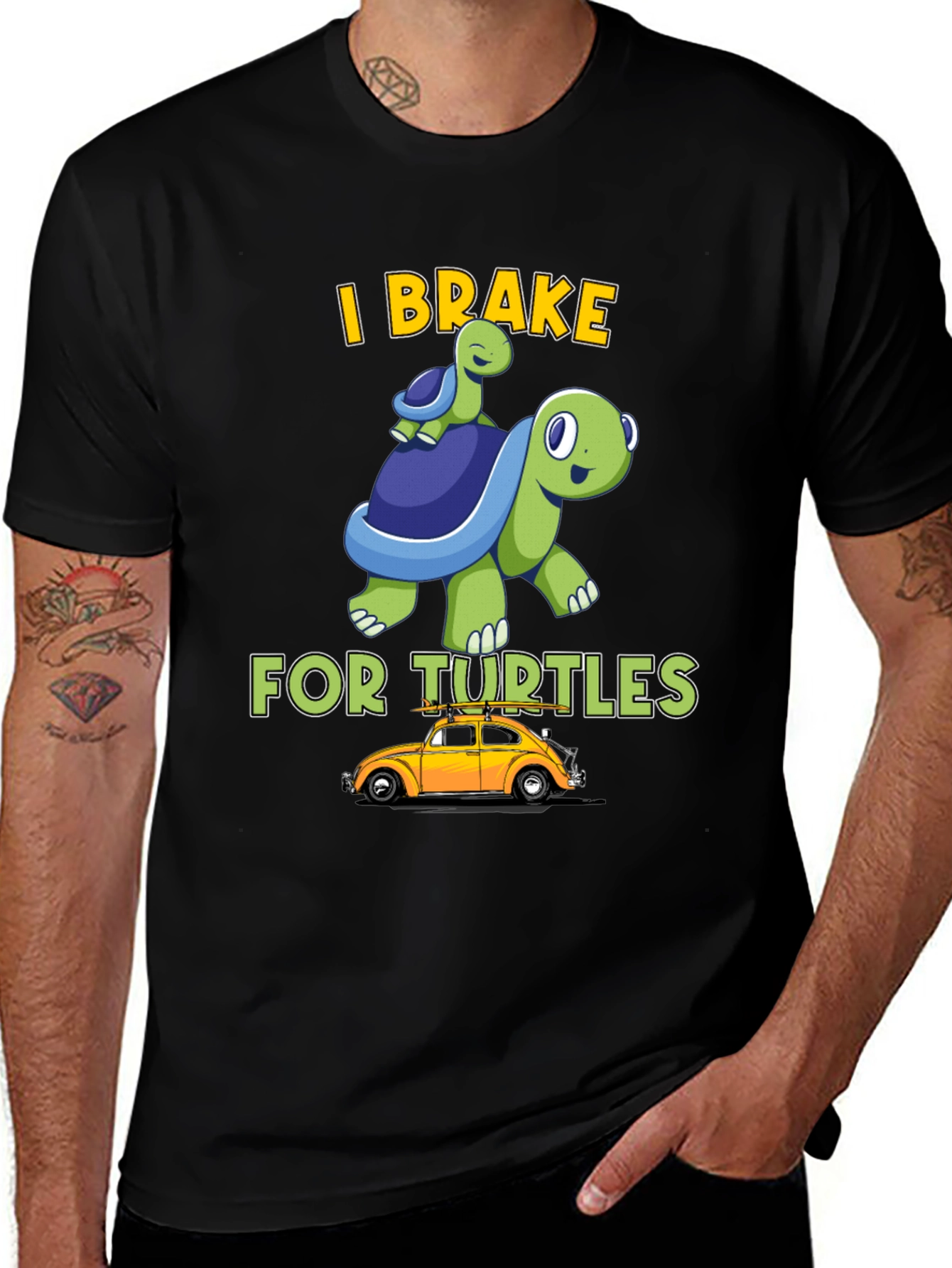 Variant 11 of I Brake for Turtles T-Shirt