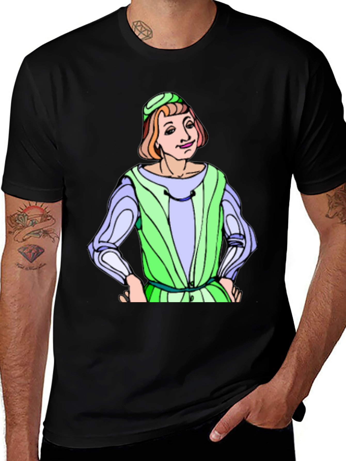 Variant 24 of Renaissance Cartoon T-Shirt - Quirky Graphic Tee
