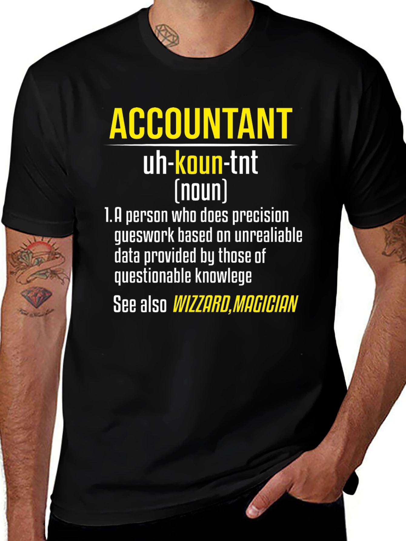 Variant 28 of Accountant Definition T-Shirt - Funny Profession Tee