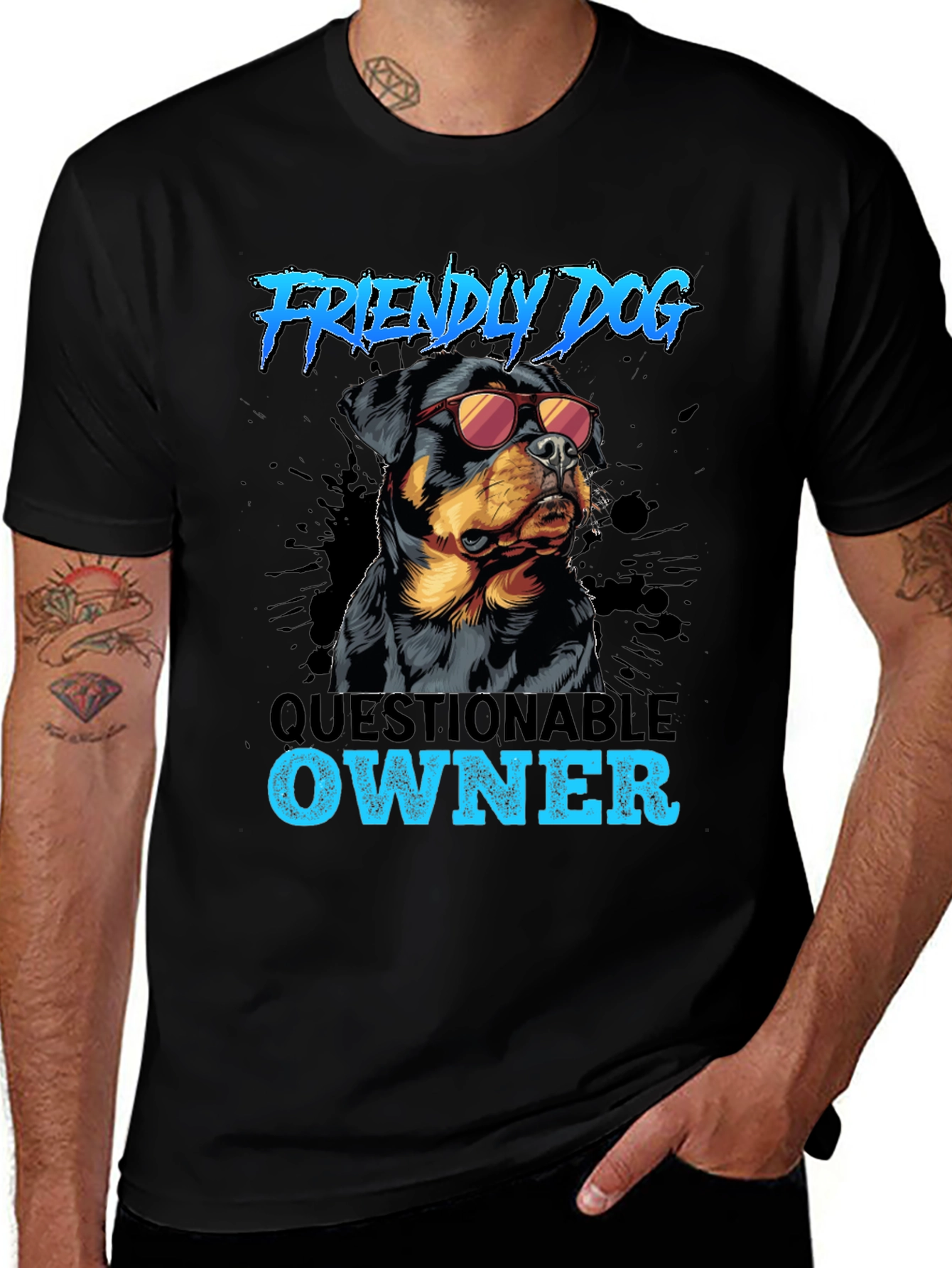 Friendly Dog, Questionable Owner T-Shirt