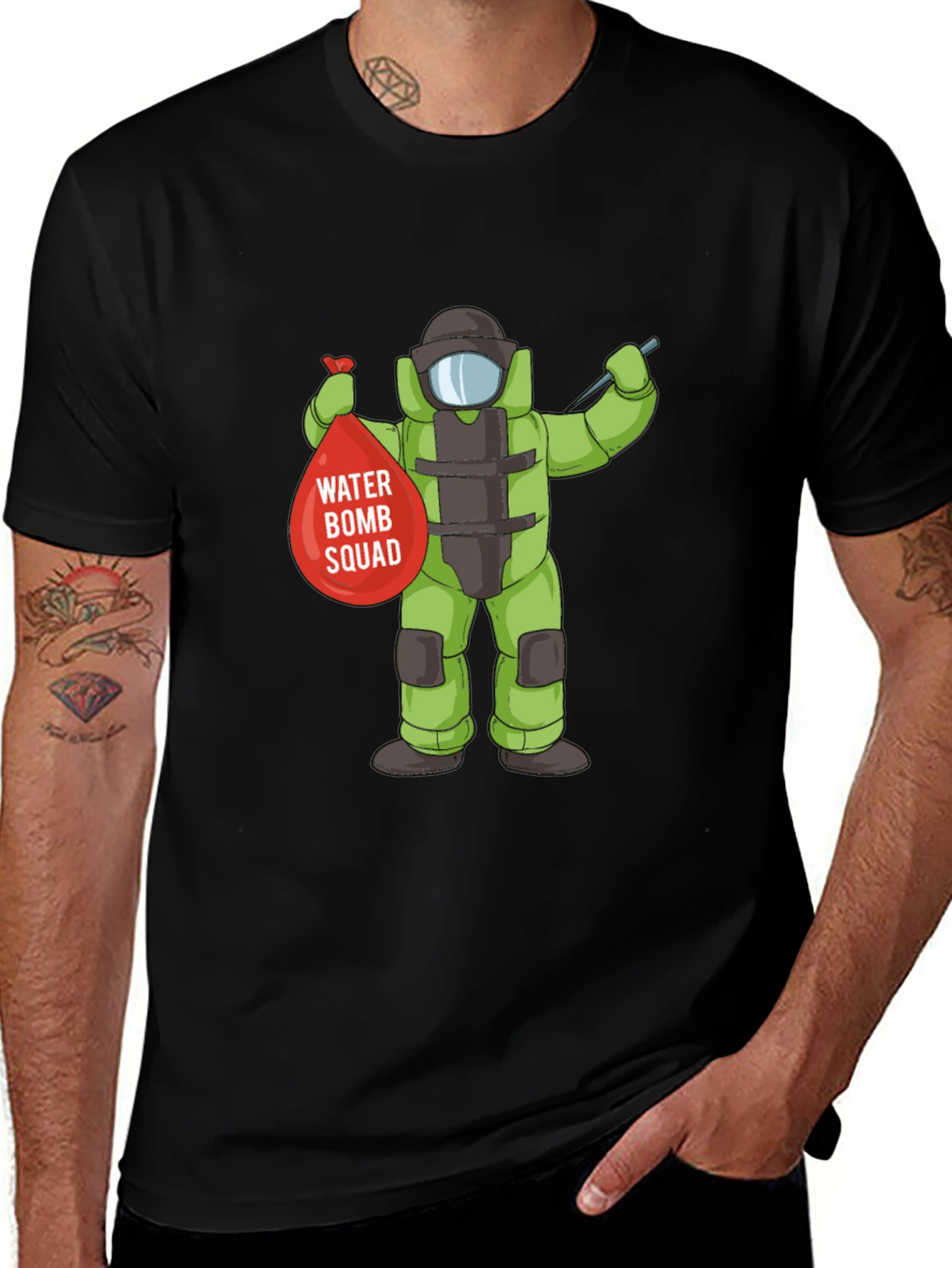 Variant 5 of Water Bomb Squad T-Shirt - Funny Cartoon Tee