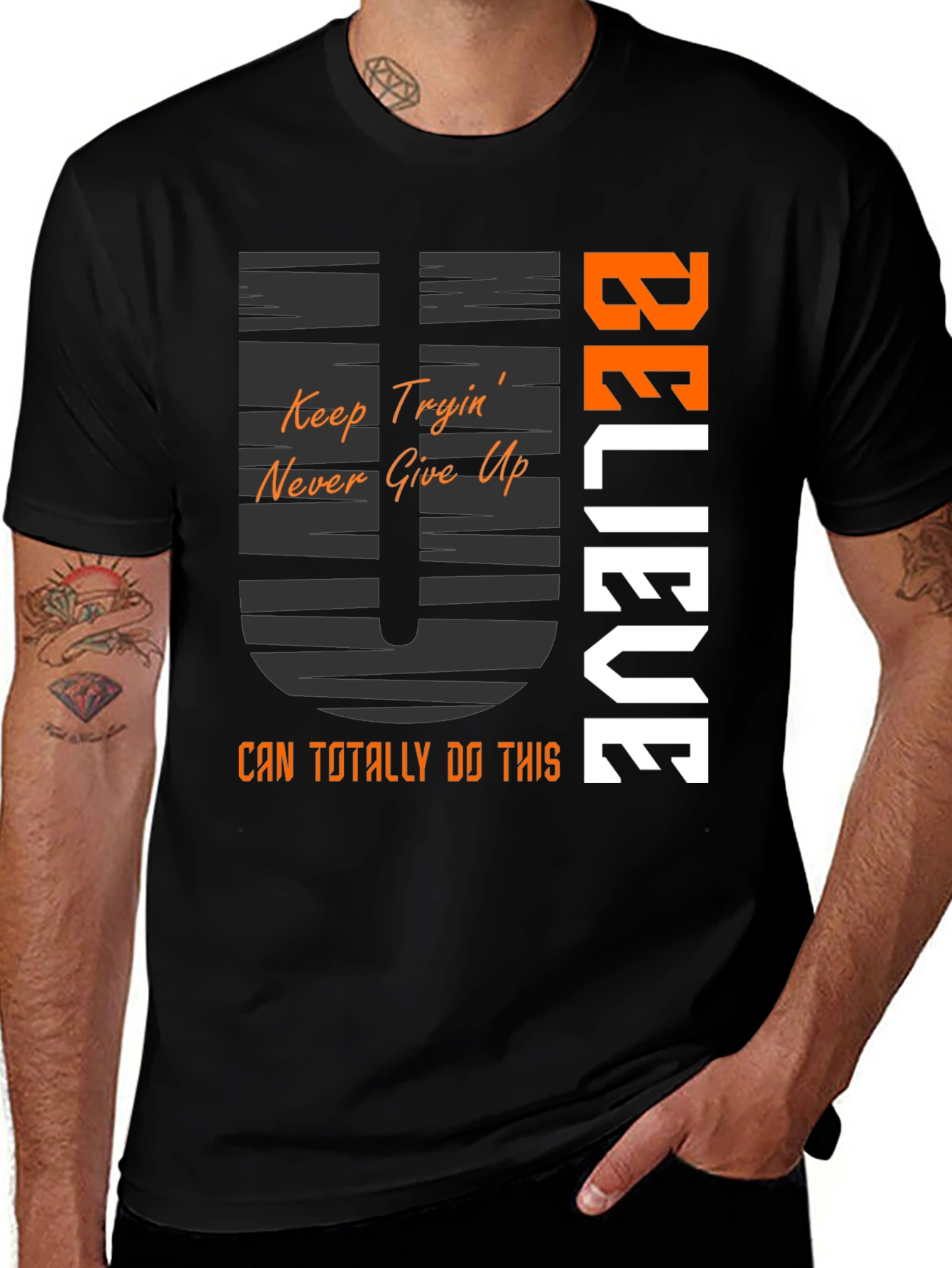 Believe Graphic Tee - Motivational T-Shirt