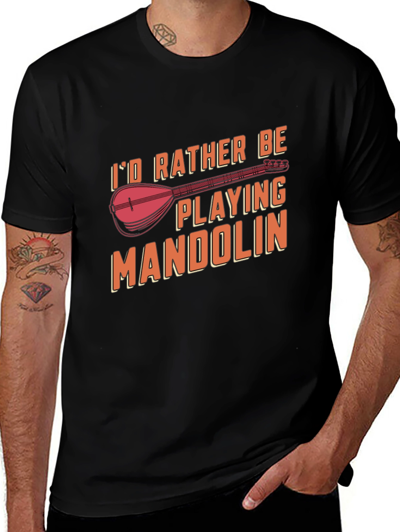 Variant 22 of Mandolin Player T-Shirt - Music Lover Gift