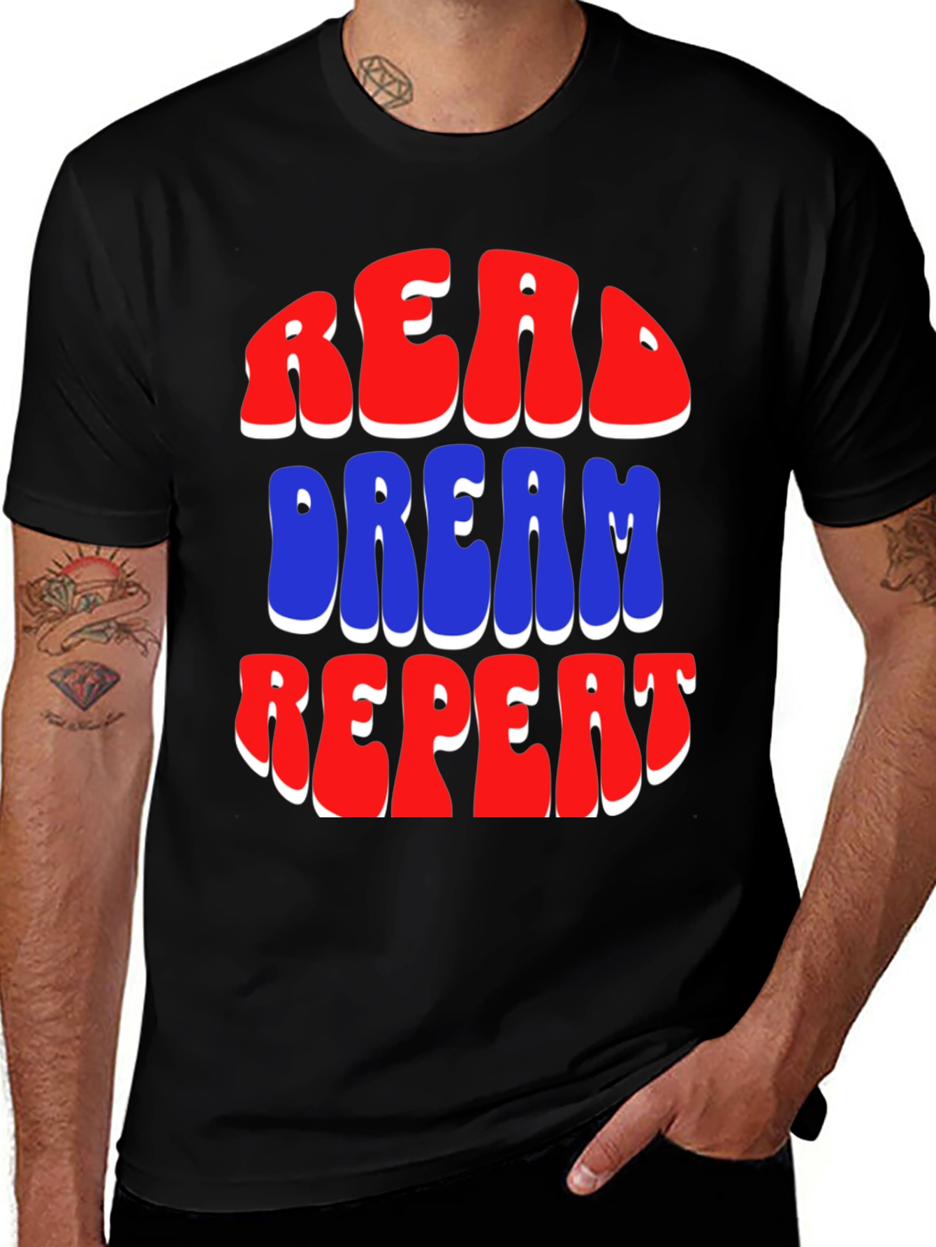 Variant 18 of Read Dream Repeat Graphic T-Shirt
