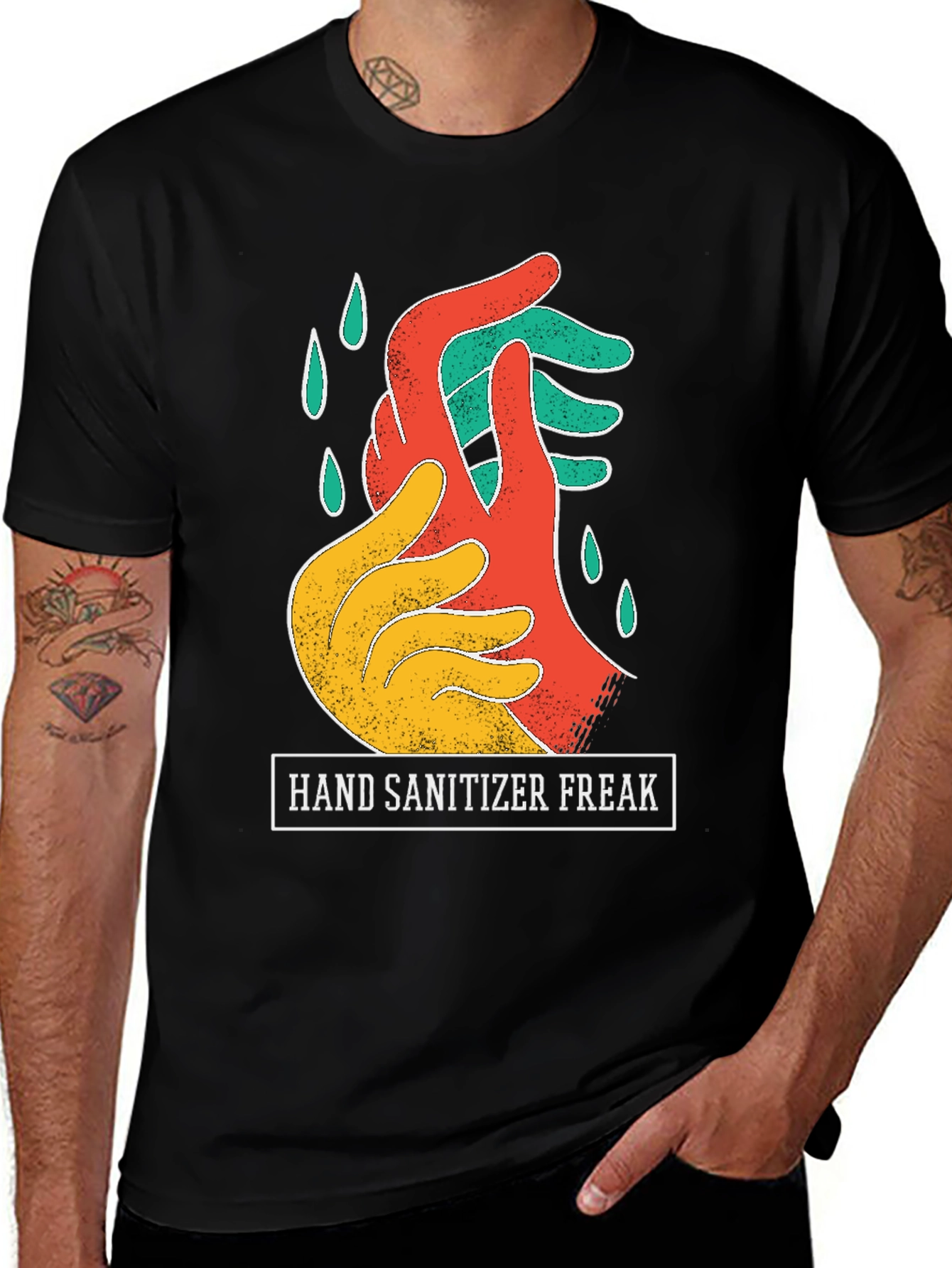 Variant 23 of Hand Sanitizer Freak T-Shirt