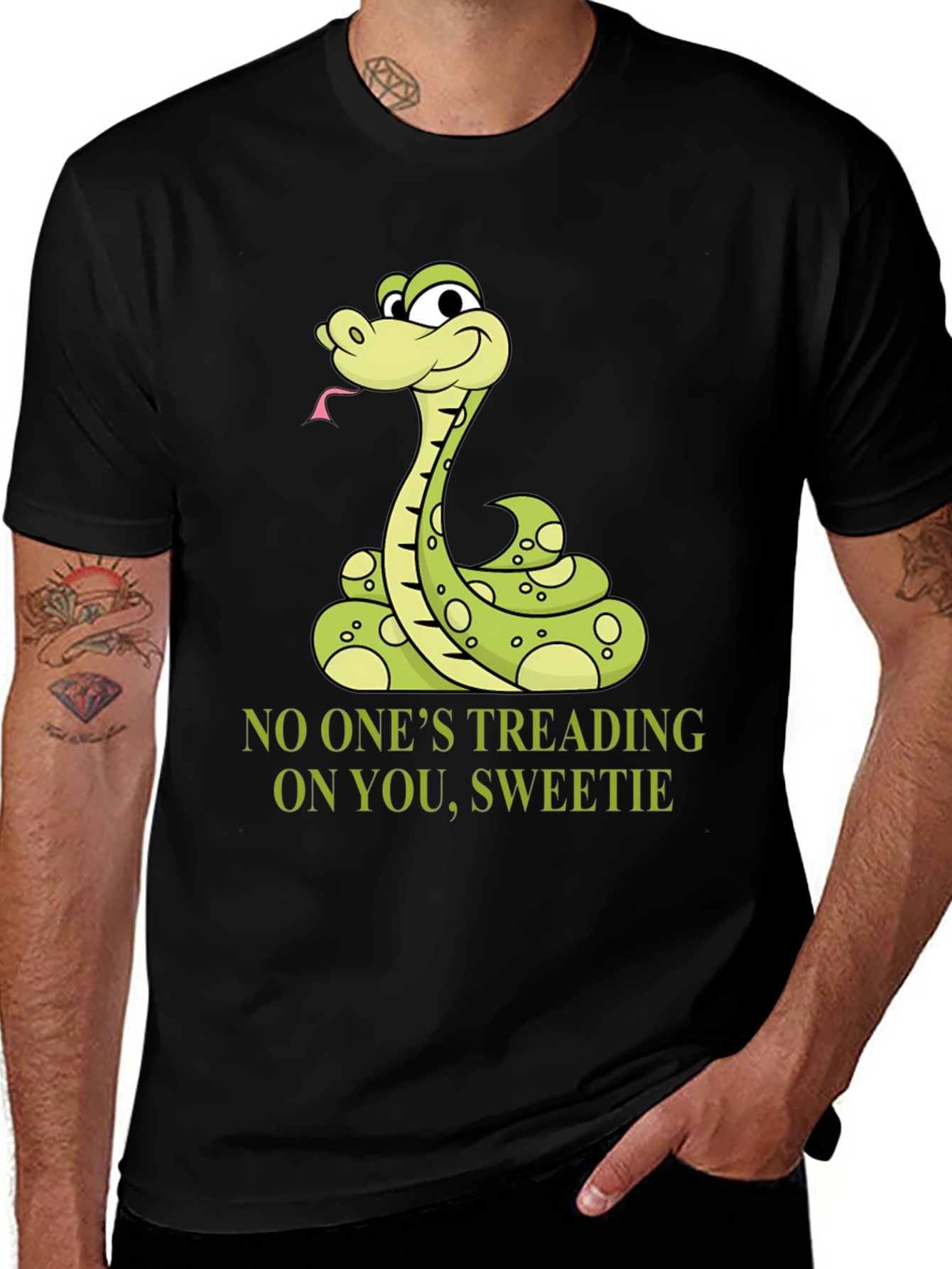 Variant 13 of Funny Snake Graphic T-Shirt