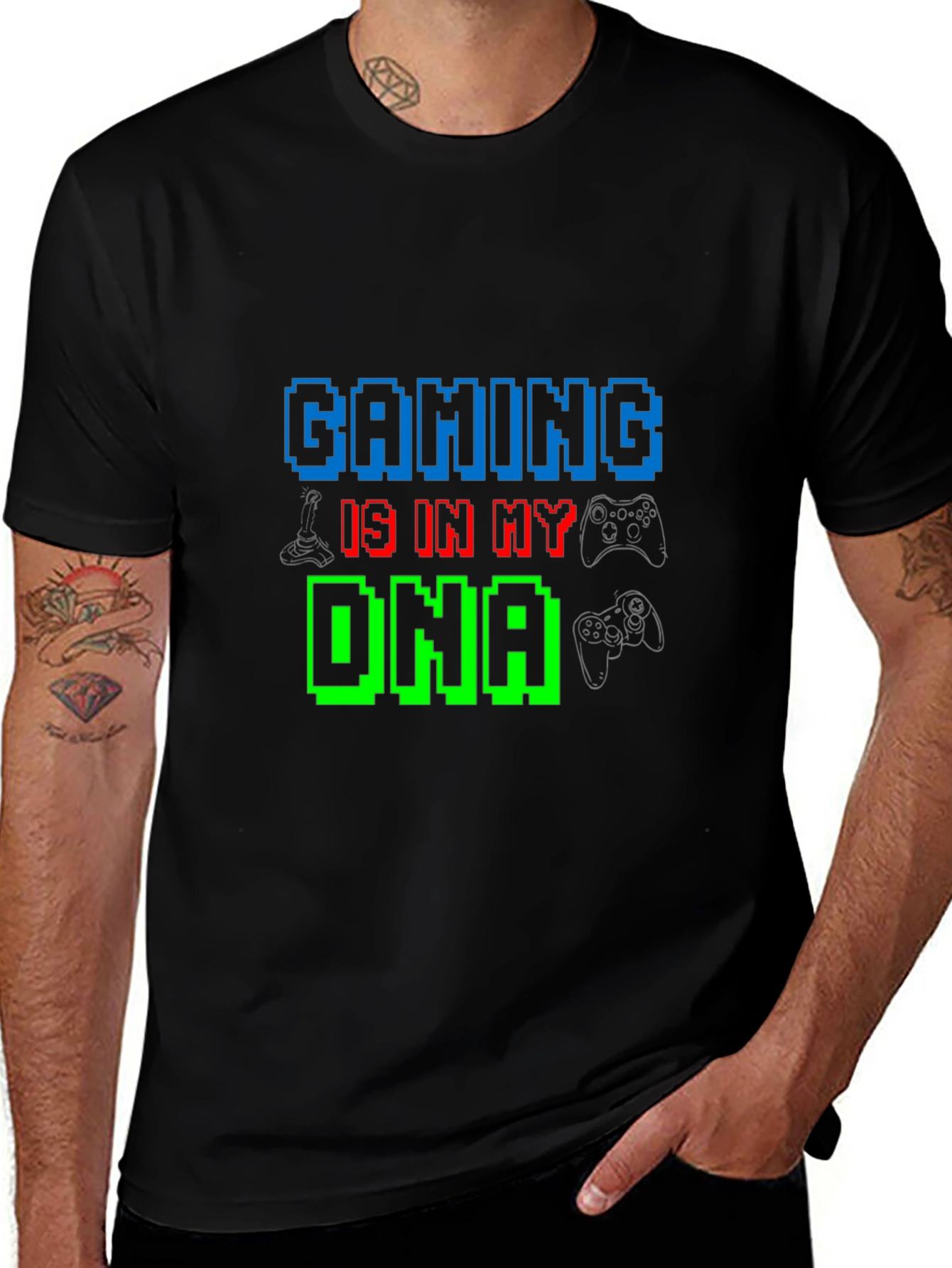 Variant 19 of Gaming DNA T-Shirt - Gamer Pixel Tee