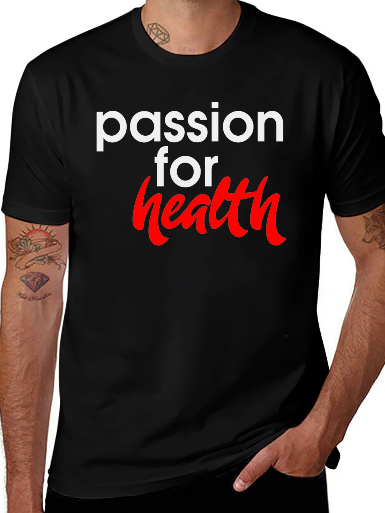 Variant 17 of Passion for Health Graphic T-Shirt - Soft Cotton Blend