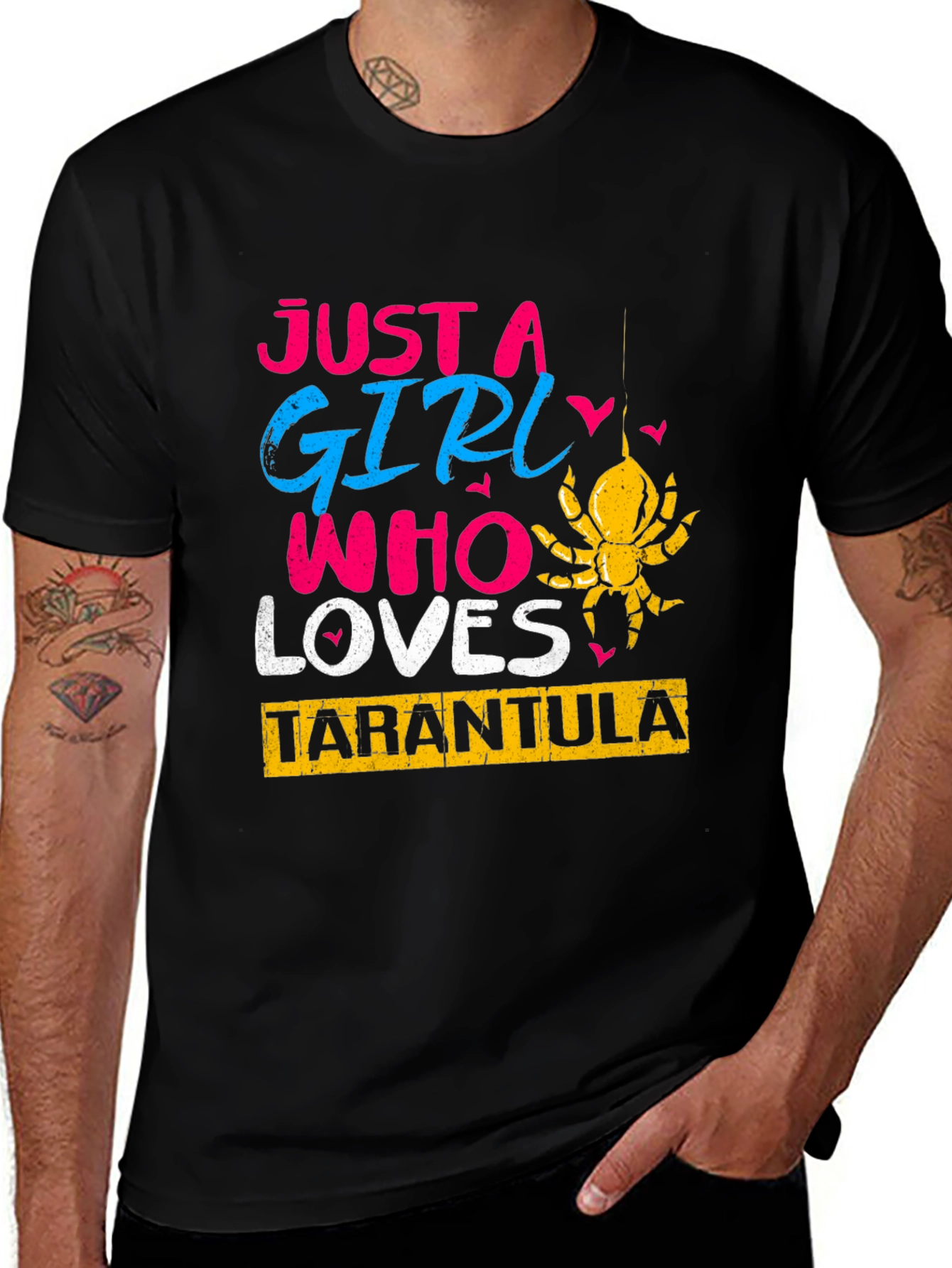 Just A Girl Who Loves Tarantulas T-Shirt
