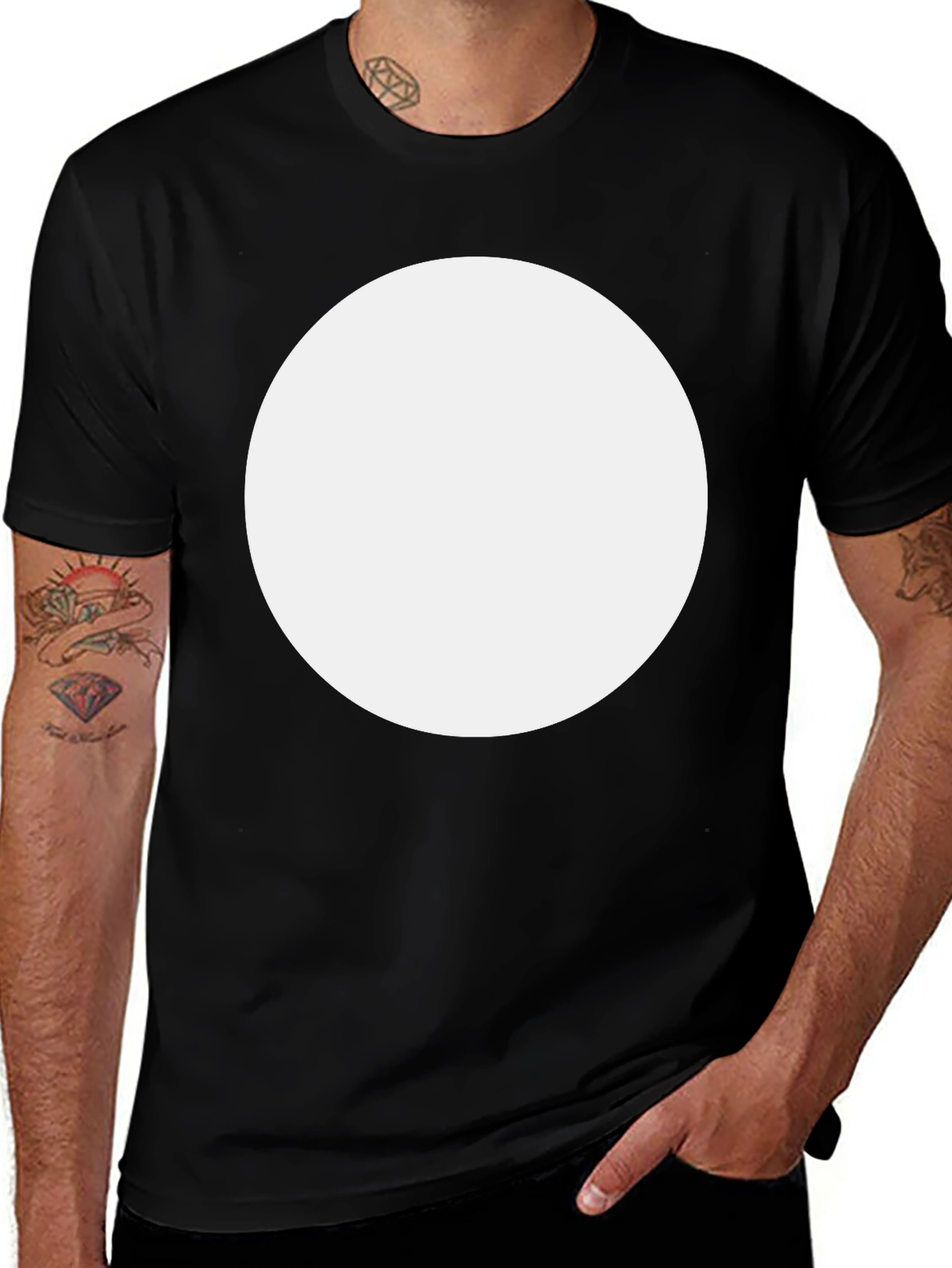 Variant 12 of Blank Canvas Black Crew Neck T-Shirt