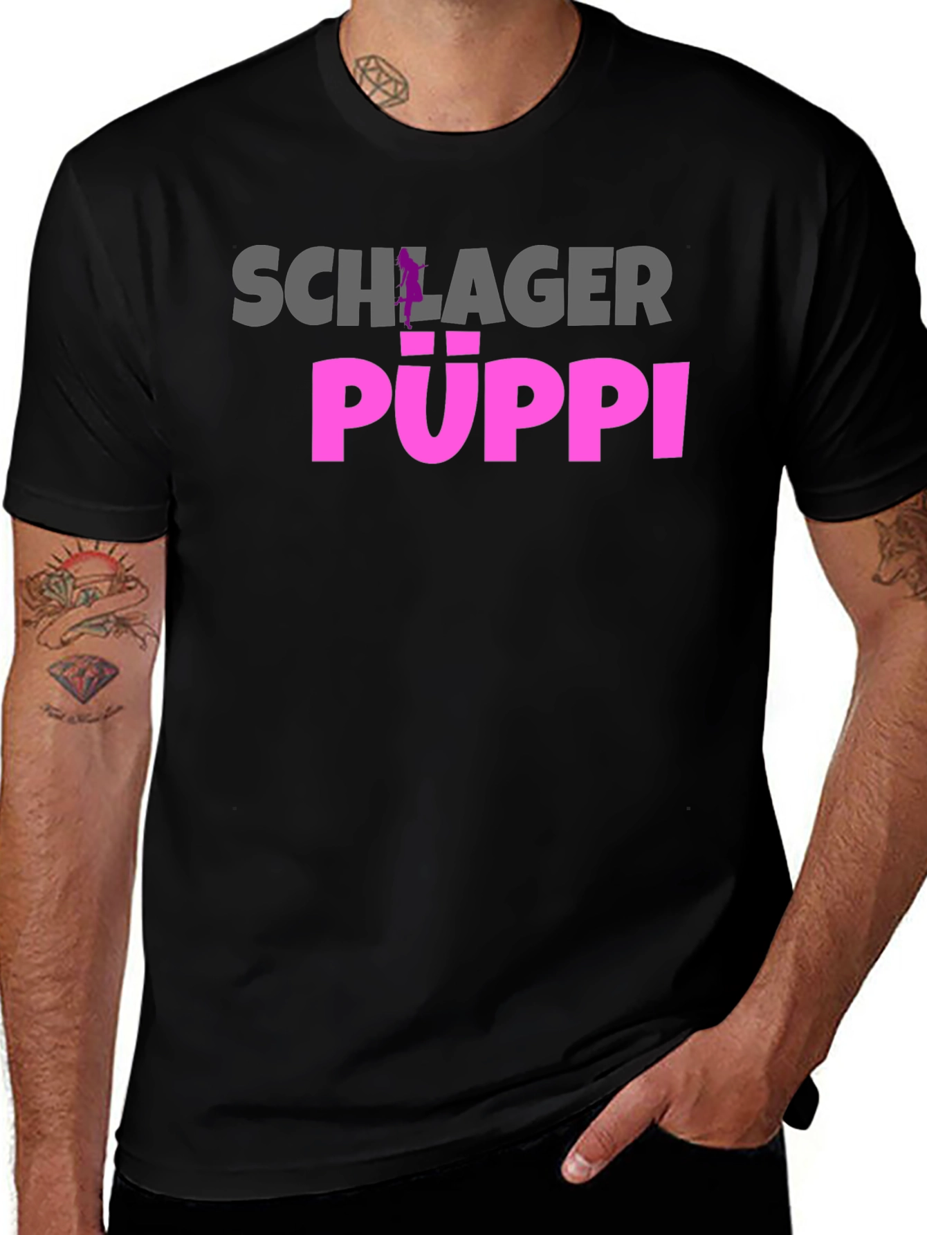 Schlager Puppi Graphic T-Shirt - Fun Party Tee