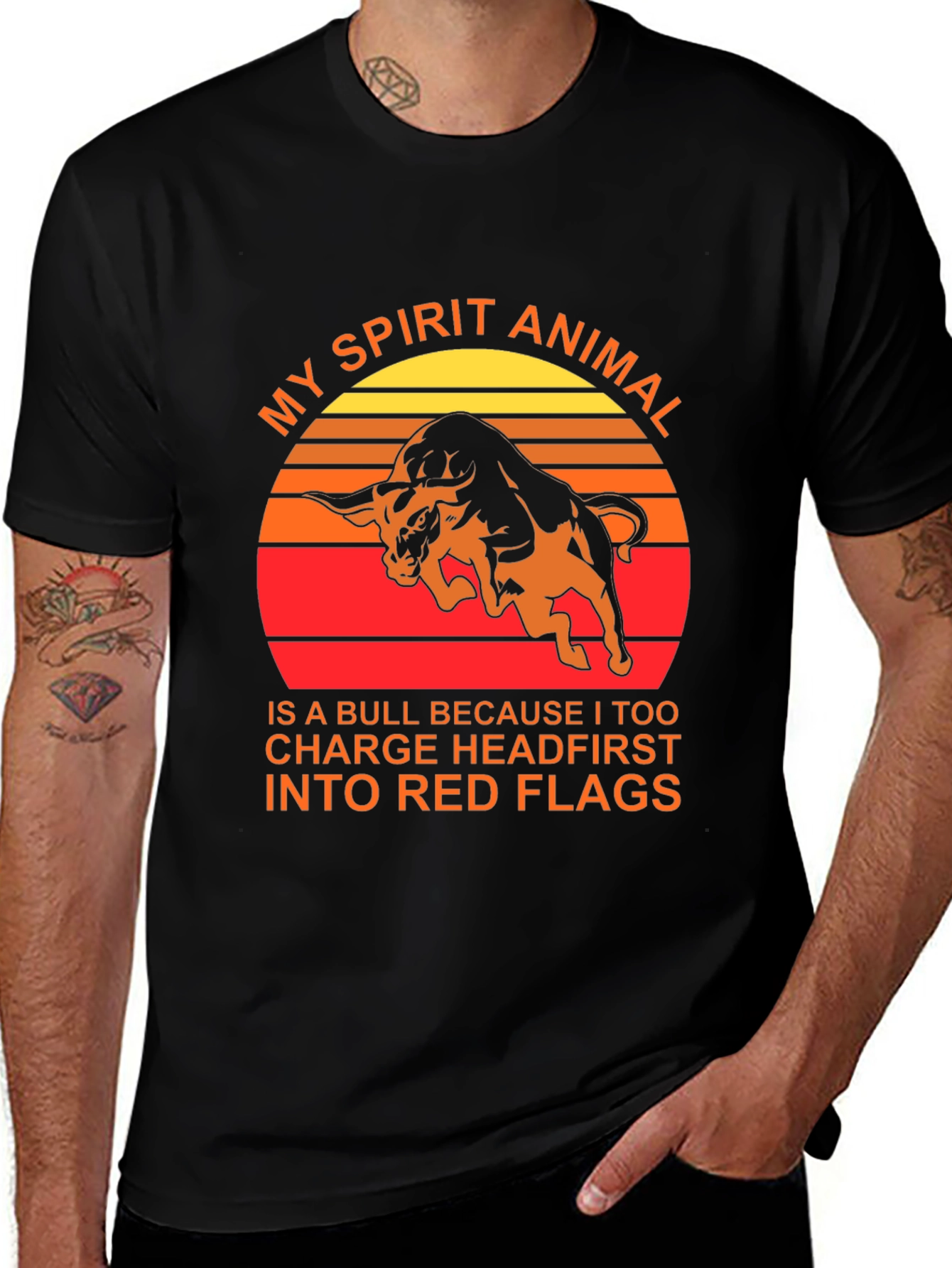 Variant 25 of My Spirit Animal Bull T-Shirt