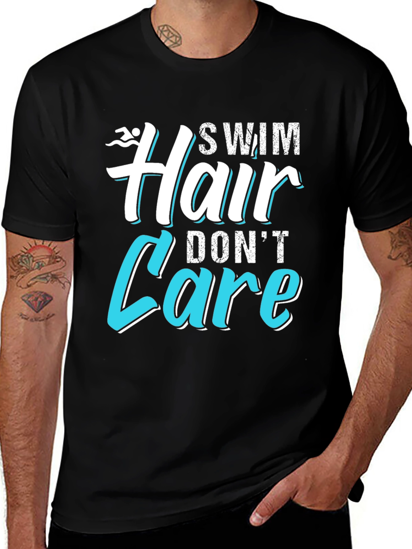 Variant 27 of Swim Hair Don't Care T-Shirt