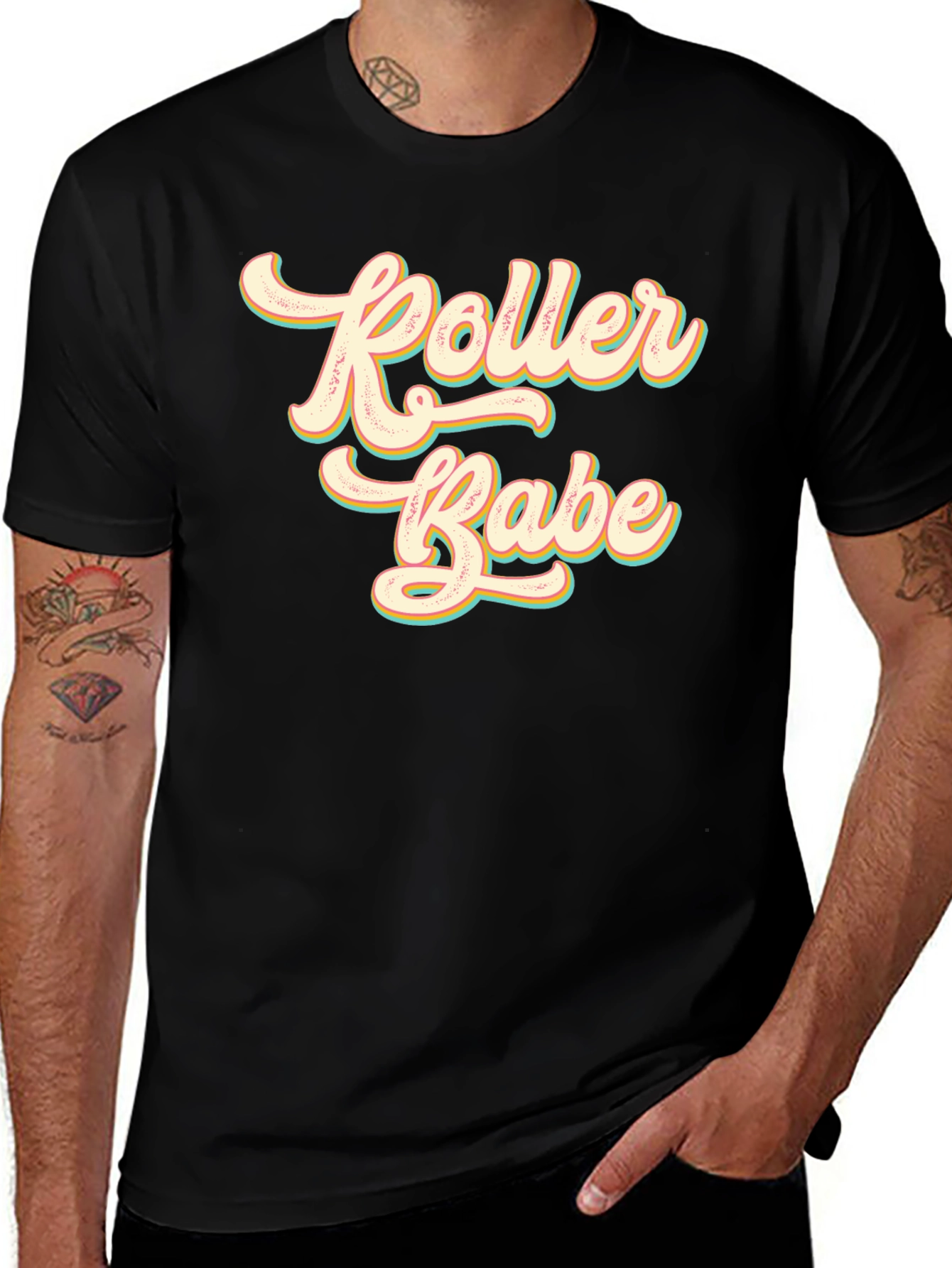 Variant 26 of Retro Roller Babe Graphic Tee