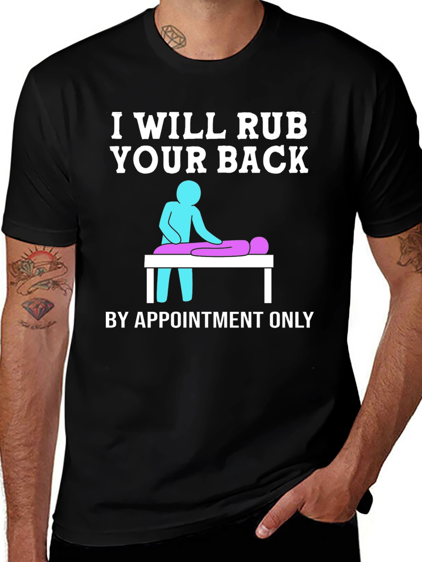 Variant 13 of Massage Therapist T-Shirt - By Appointment Only