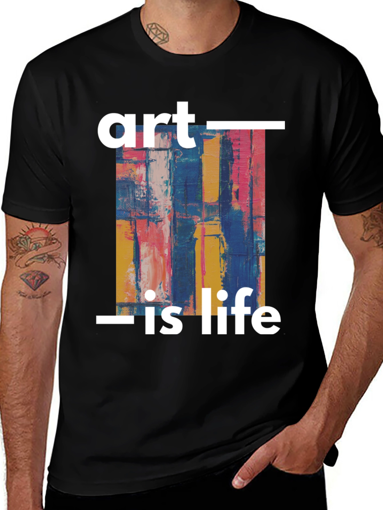 Variant 25 of Abstract Art is Life Graphic T-Shirt