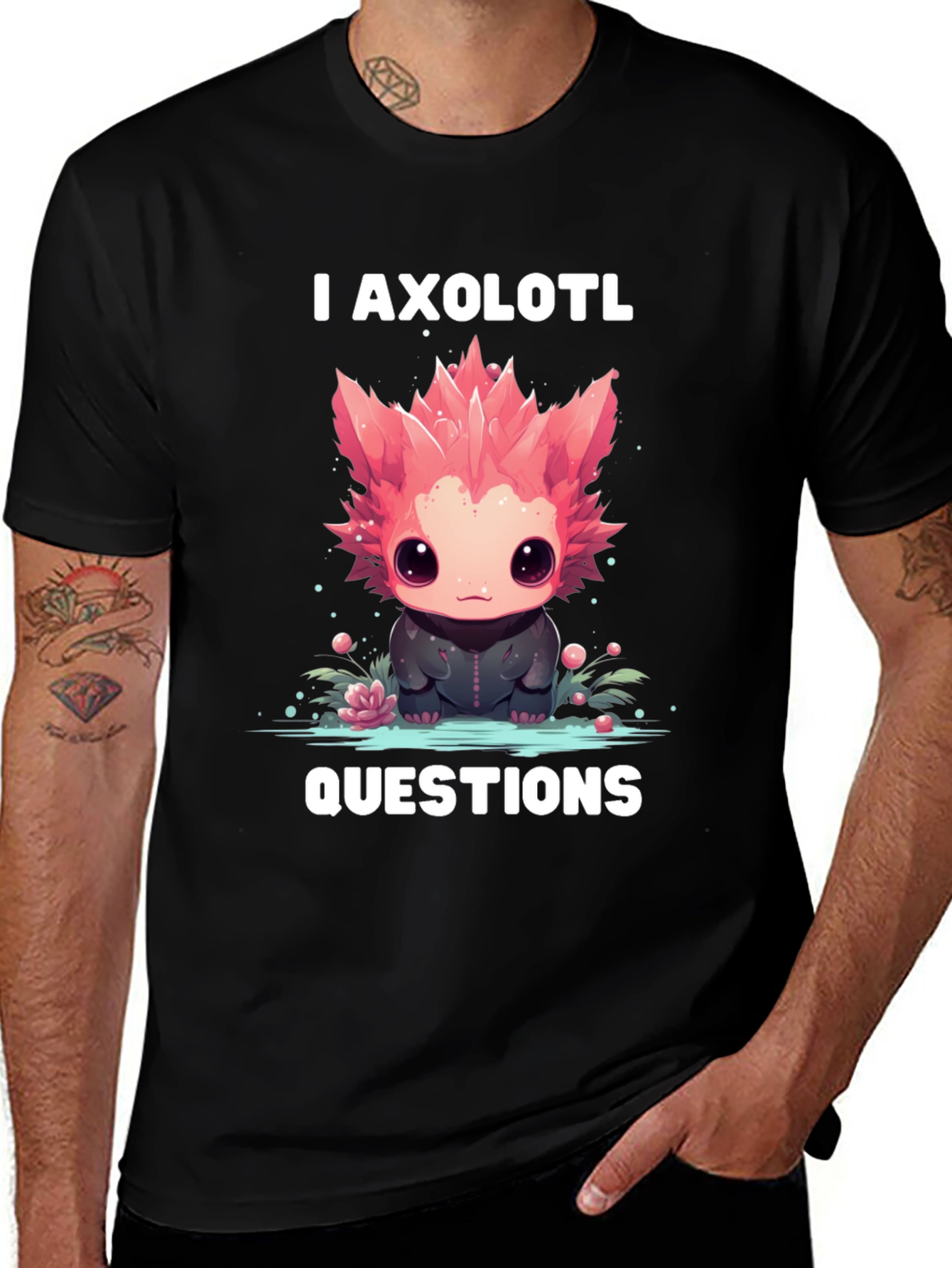 Variant 18 of I Axolotl Questions Graphic T-Shirt
