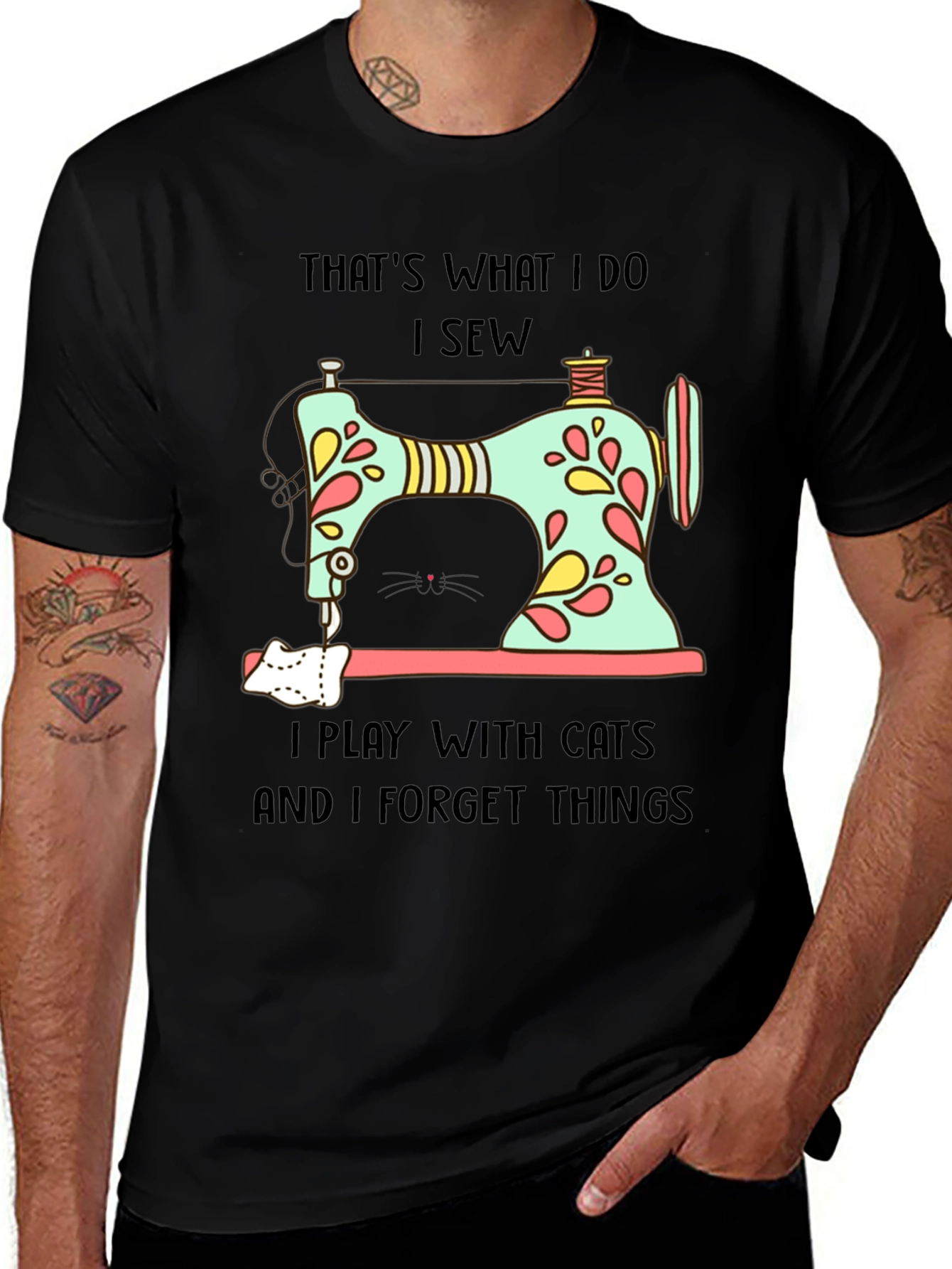 Variant 12 of Sewing & Cats T-Shirt: That's What I Do