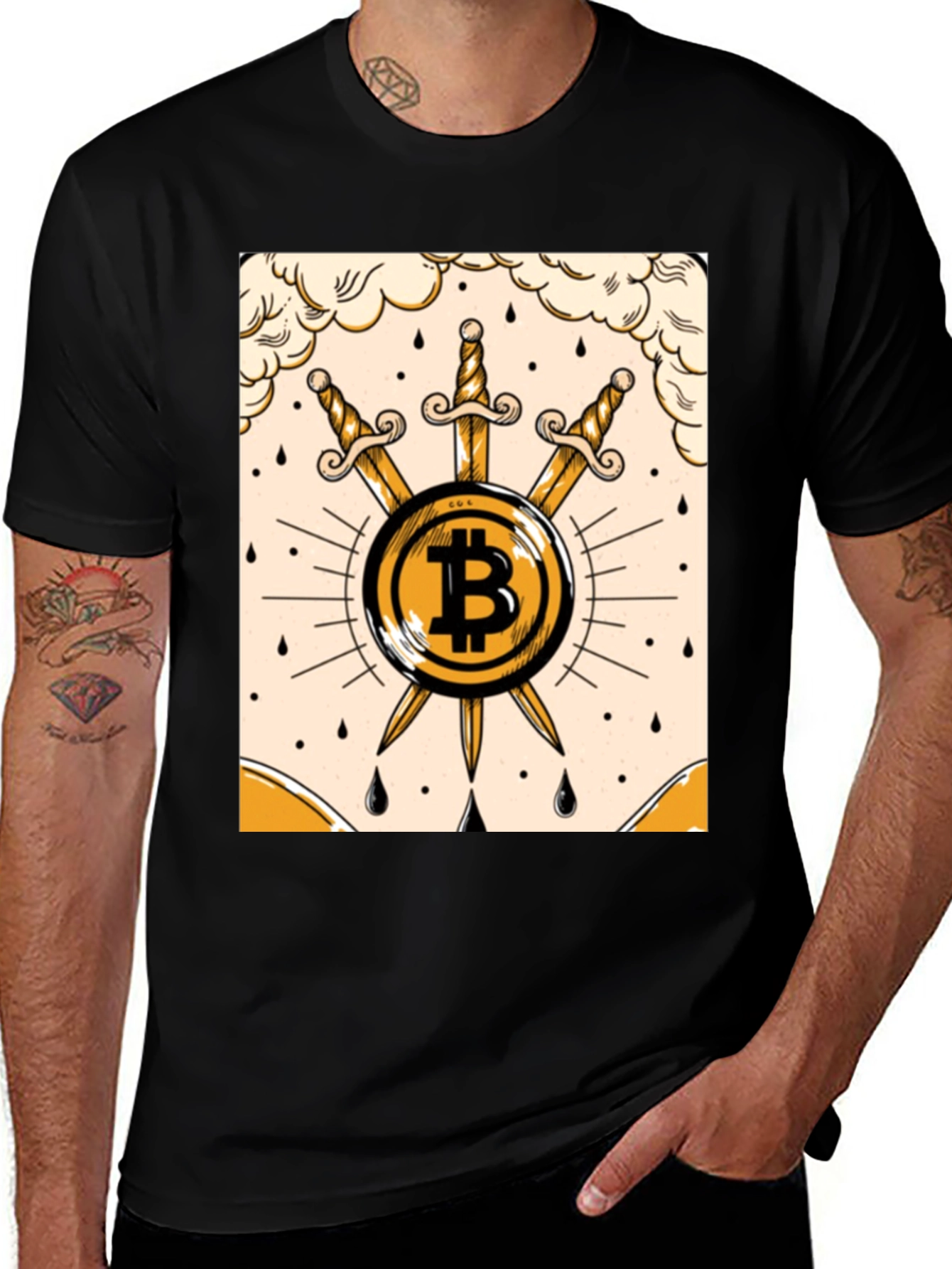 Variant 16 of Bitcoin Sword Tee - Crypto Currency T-Shirt
