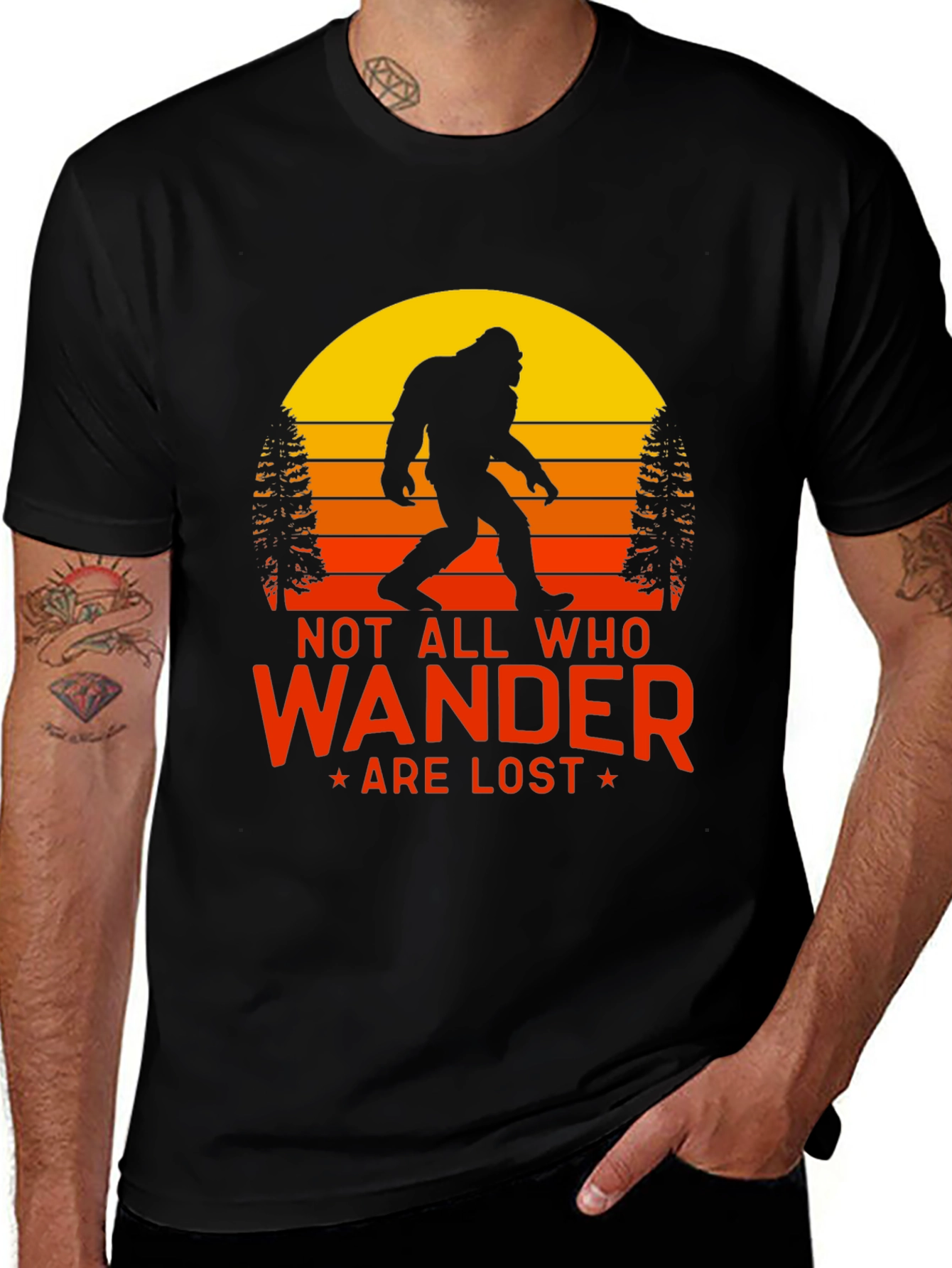Variant 24 of Bigfoot Wanderer Graphic Tee