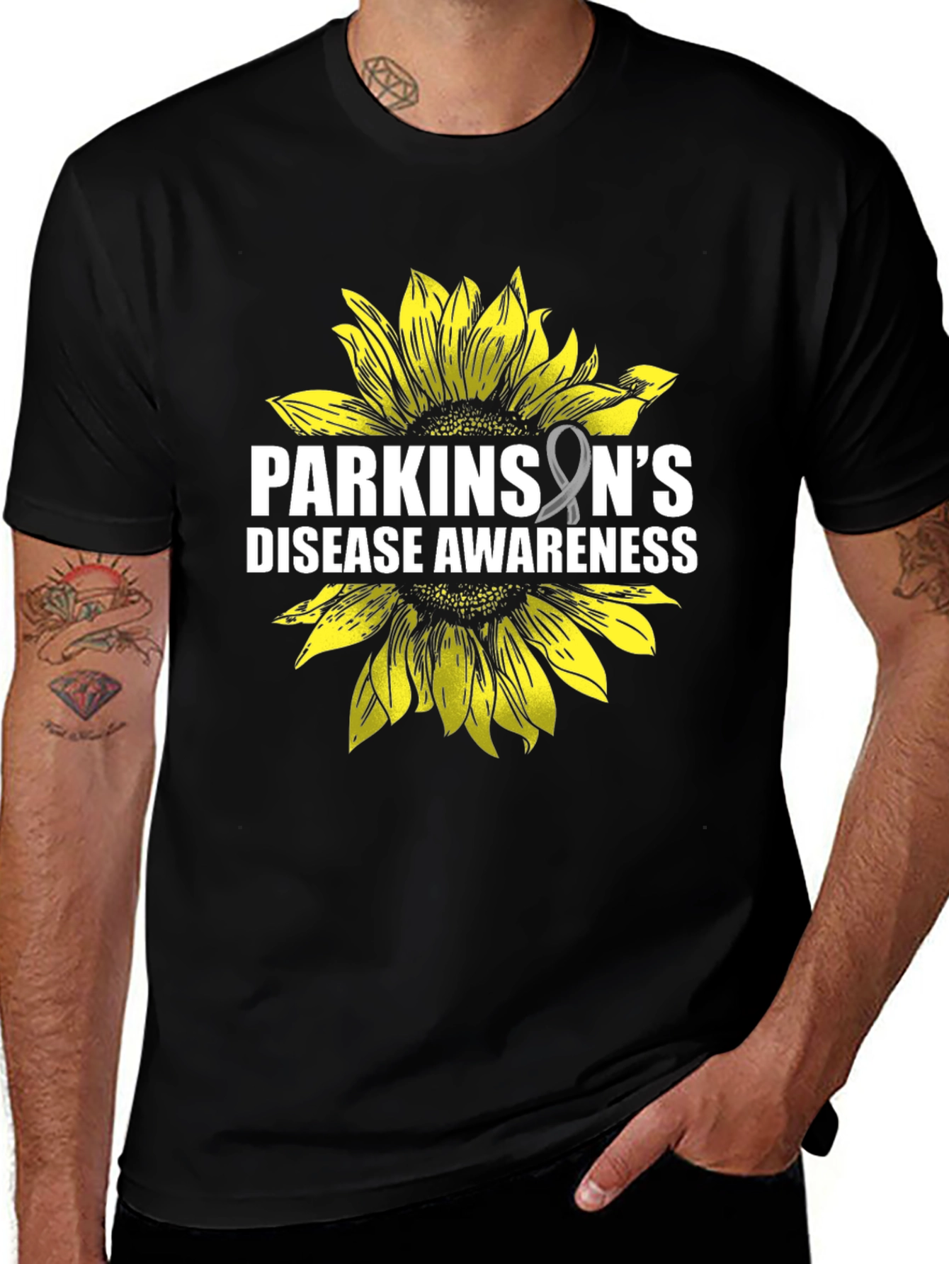 Parkinson's Disease Awareness Sunflower Tee