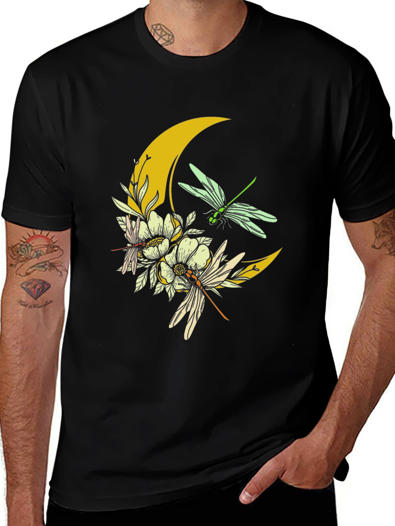 Variant 21 of Dragonfly Moon Graphic T-Shirt
