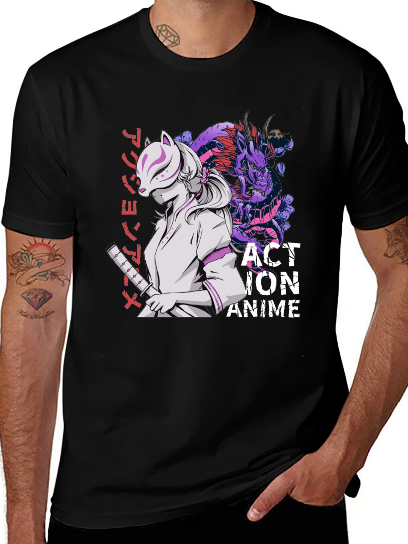 Variant 11 of Anime Action Graphic T-Shirt - Stylish Cotton Tee