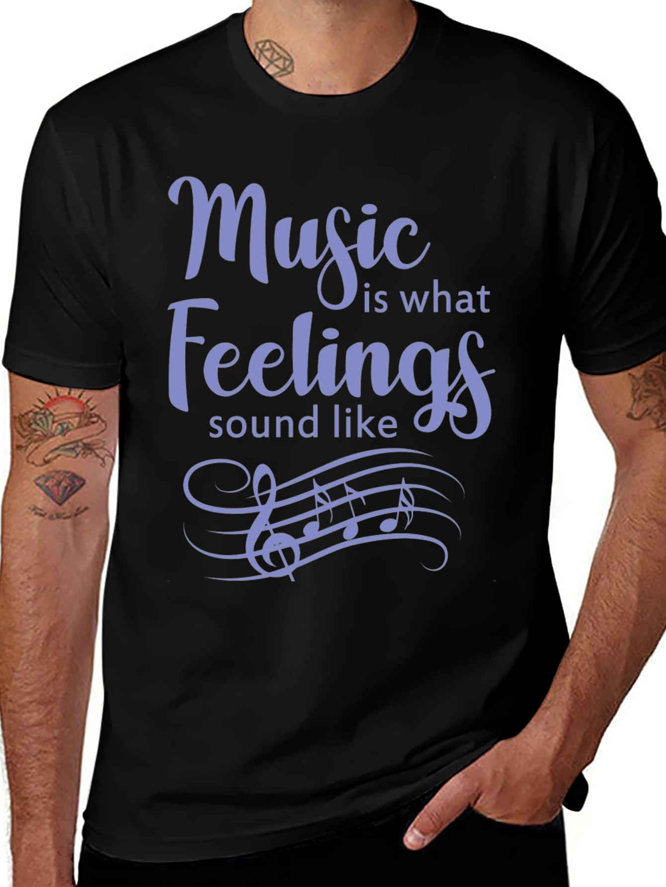 Variant 19 of Music is What Feelings Sound Like T-Shirt