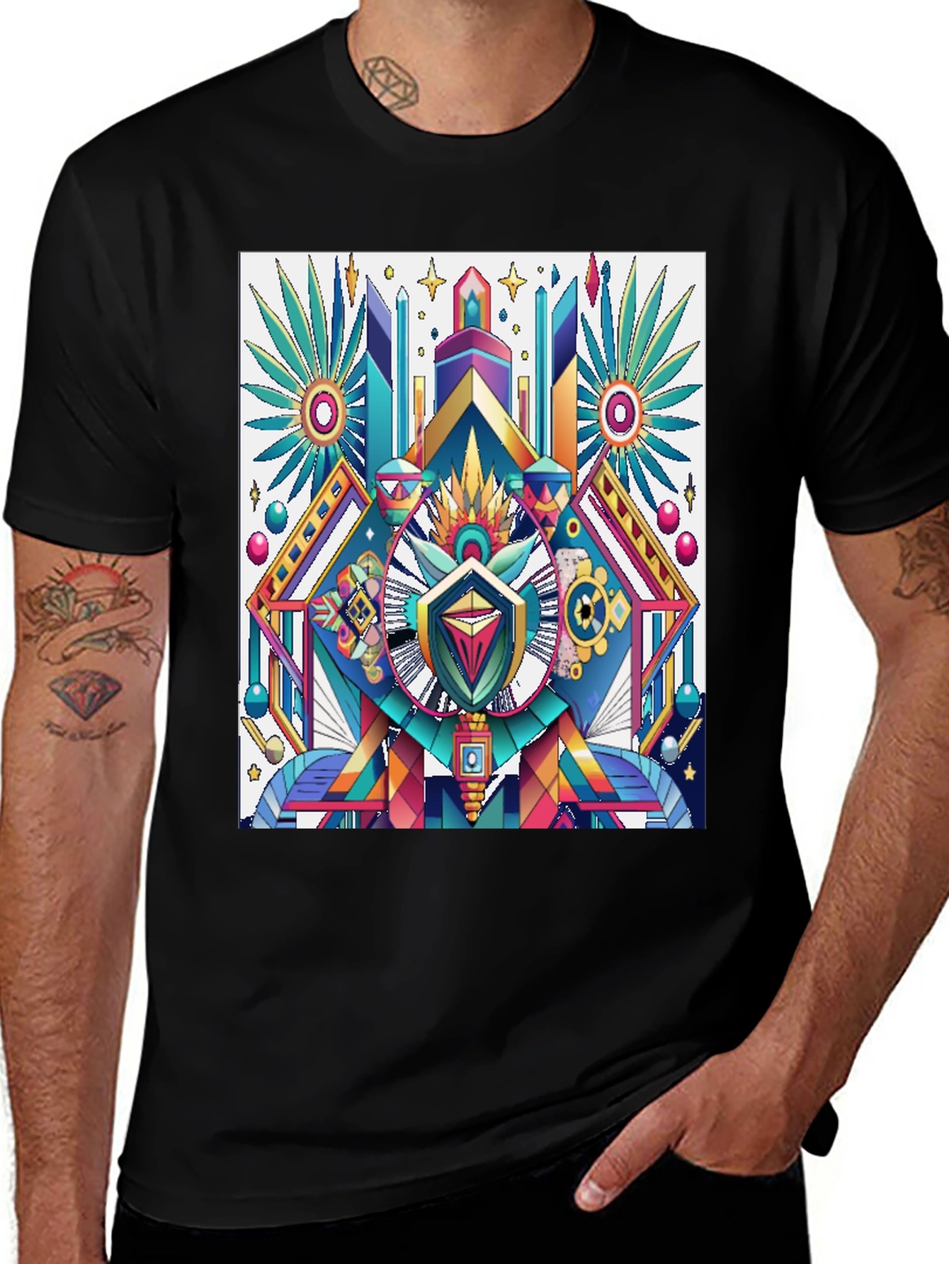 Abstract Geometric Art Tee