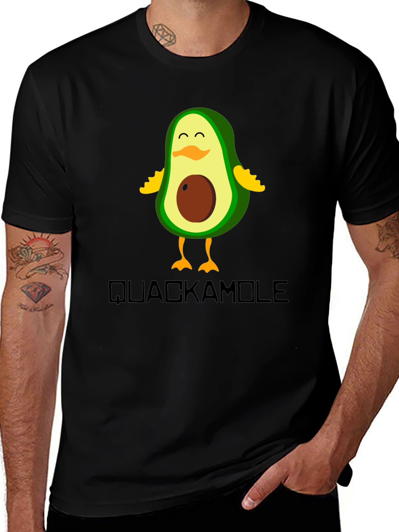 Variant 18 of Quackamole Avocado Duck Graphic Tee
