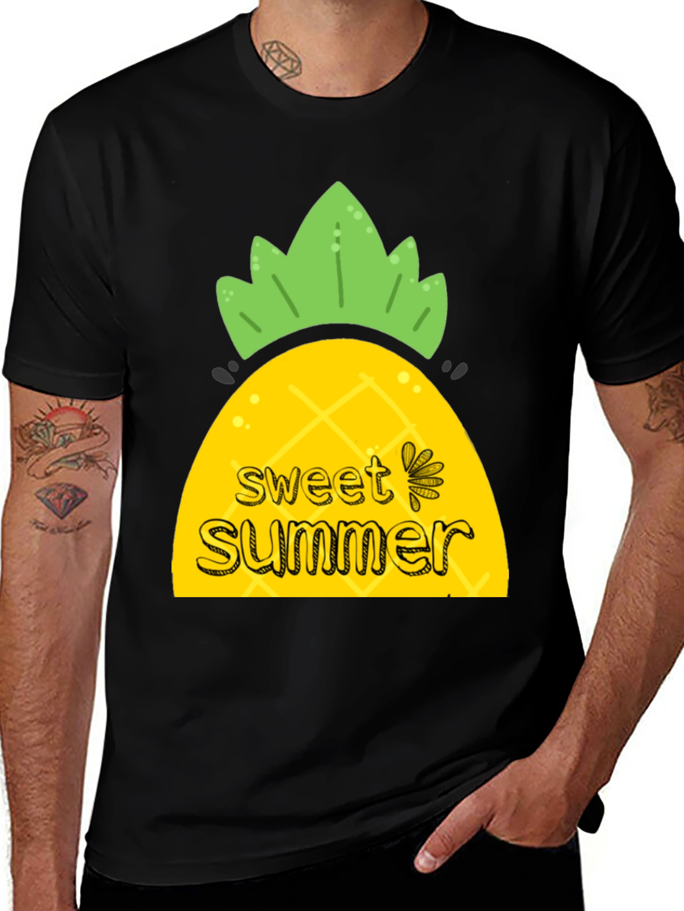Variant 18 of Sweet Summer Pineapple Graphic T-Shirt