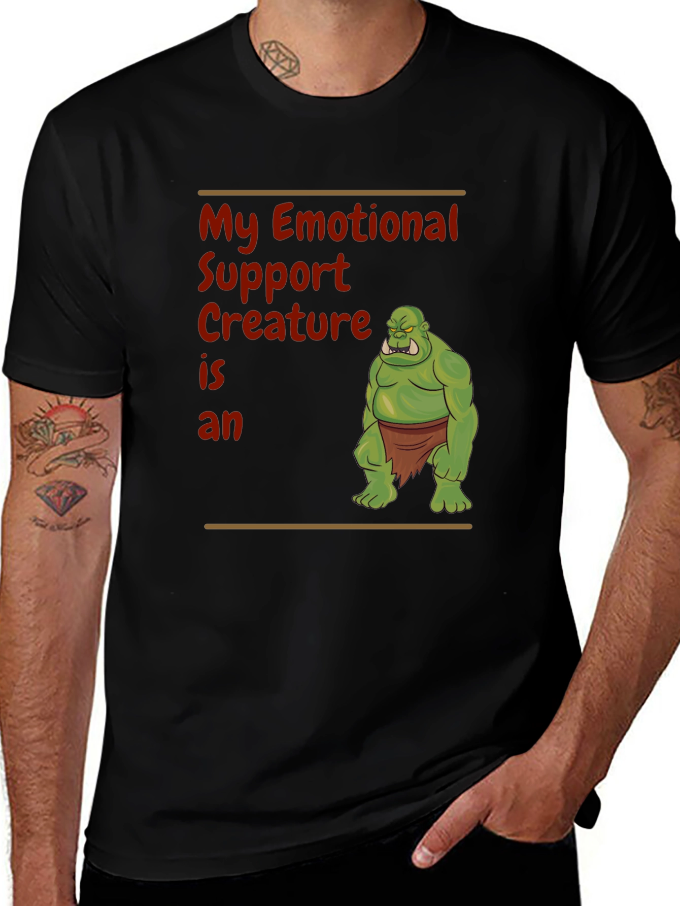 Emotional Support Creature Orc T-Shirt